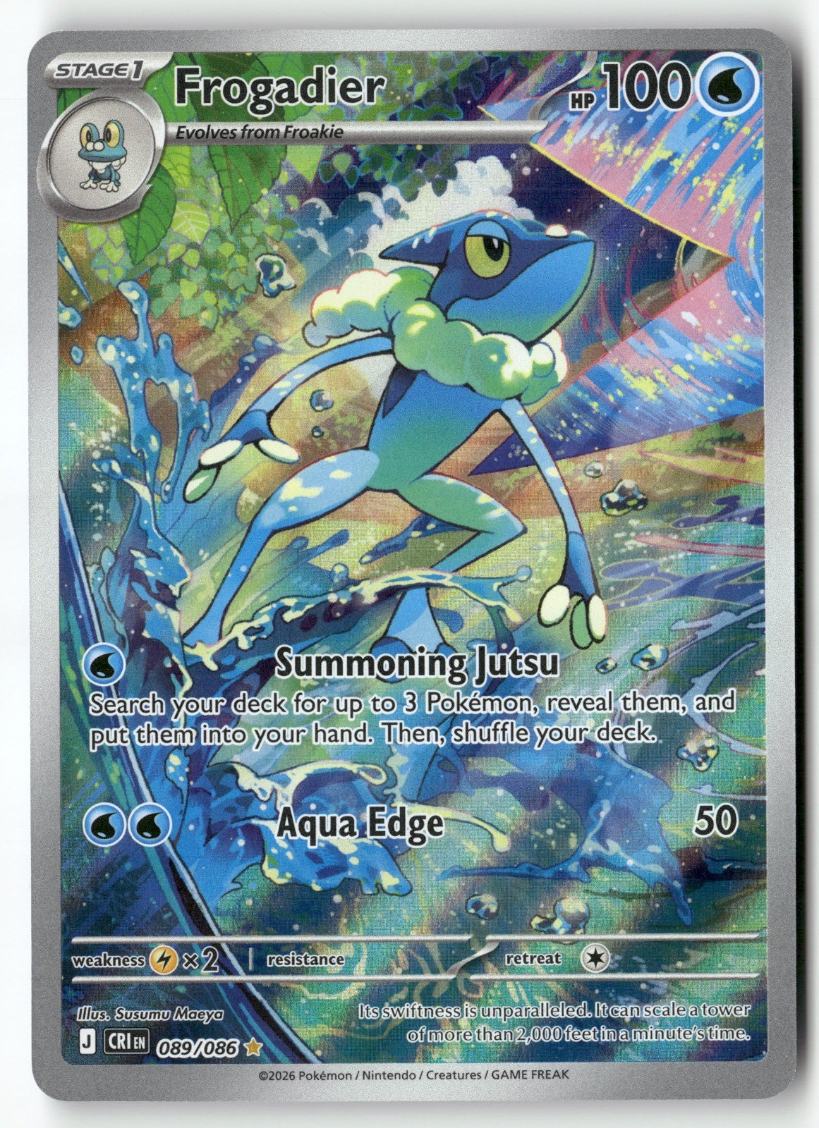 Frogadier ME04: Chaos Rising 089/086 NM Holo