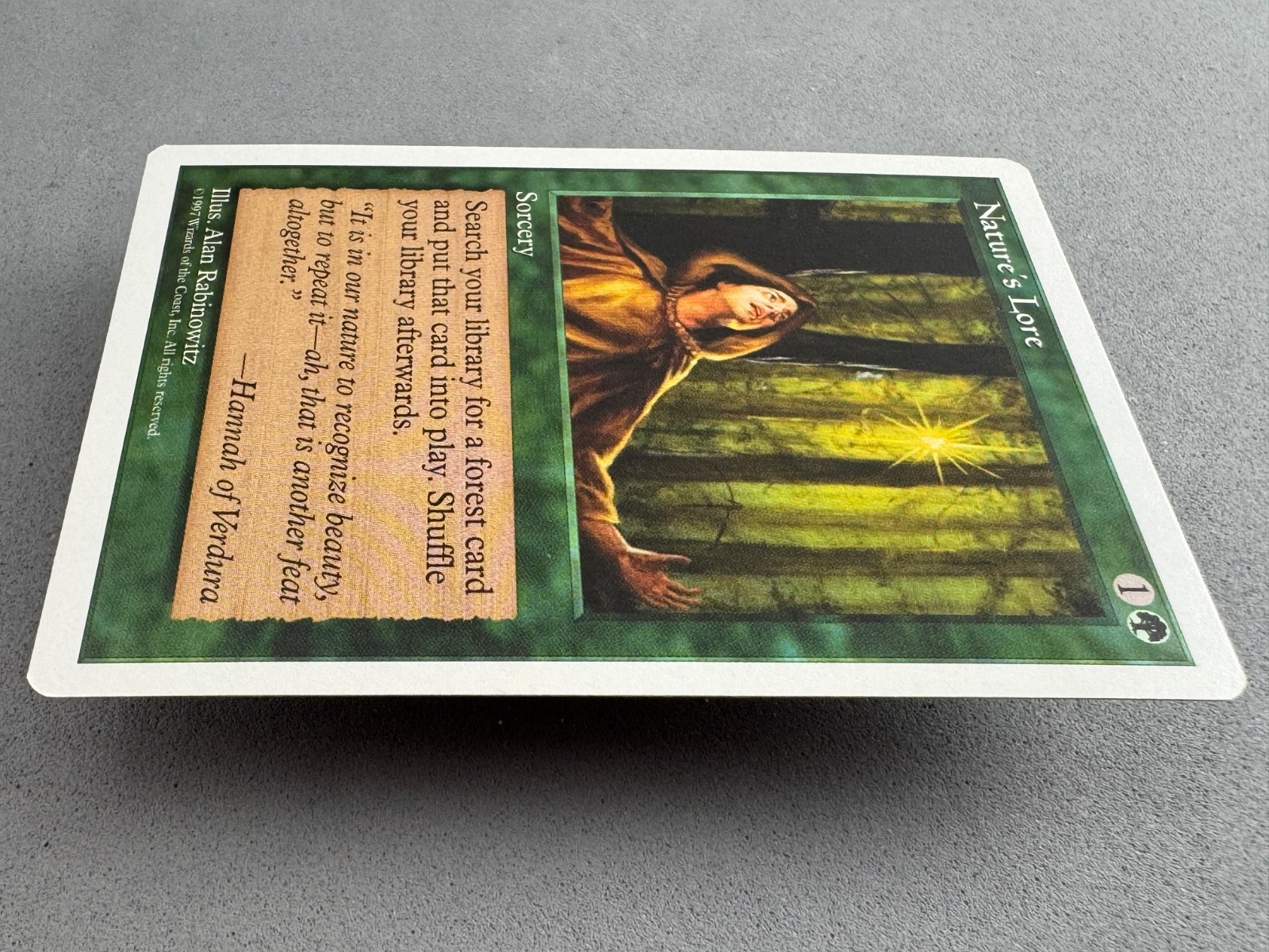 Nature’s Lore MtG 5th Edition—Unplayed Mint/Near Mint—Vintage Magic