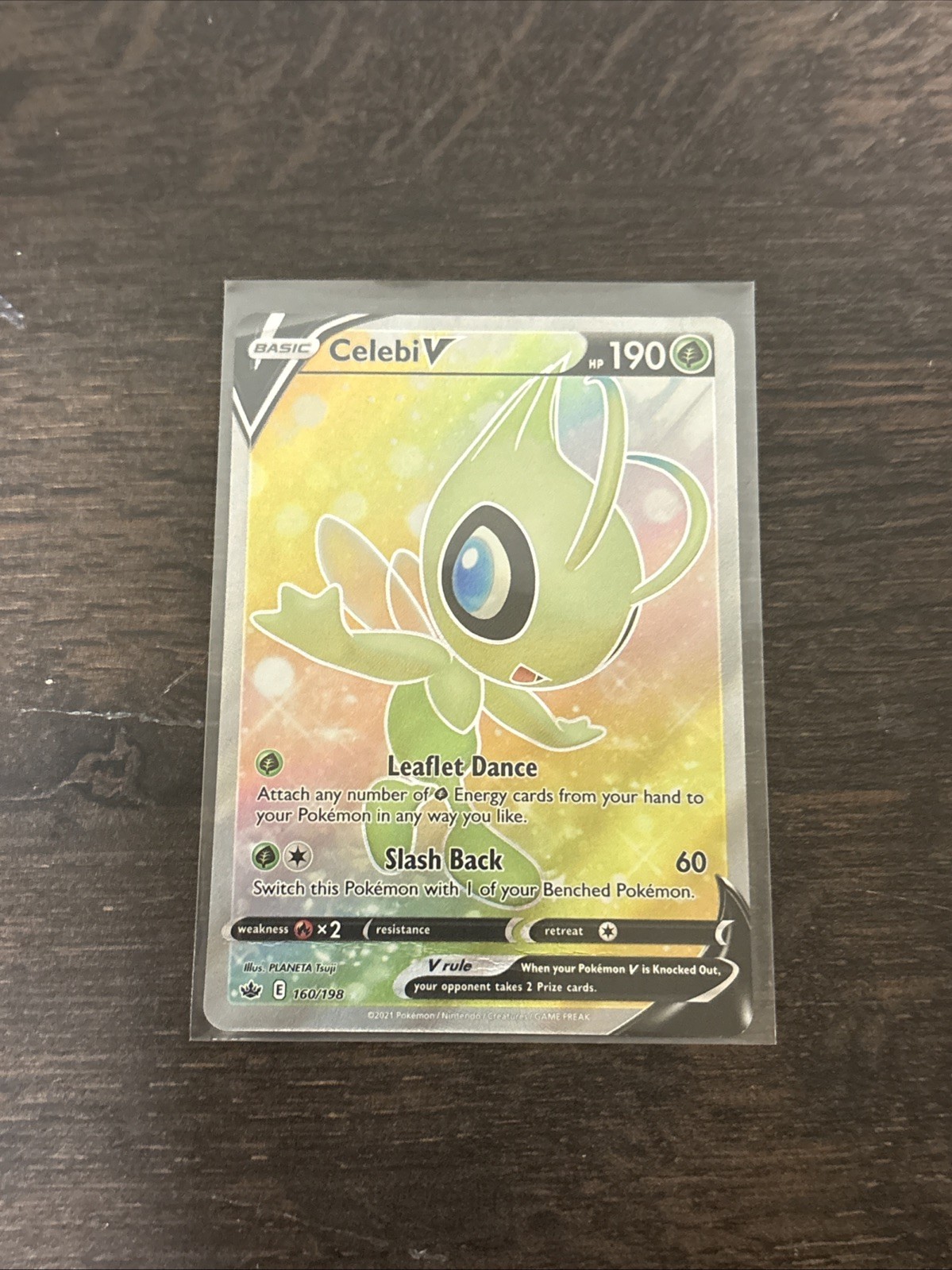 Celebi V (Full Art) 160/198 Swsh06: Sword & Shield – Chilling Reign Holo