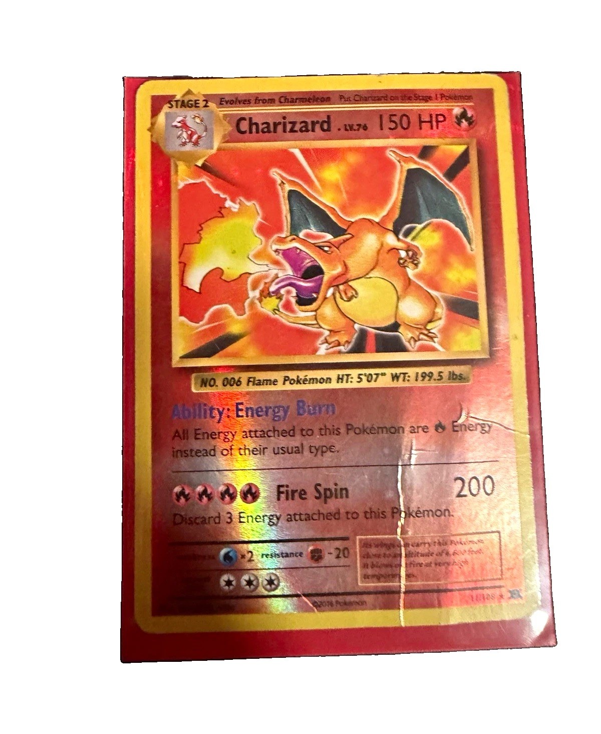 Pokemon Company Charizard 11/108 Evolutions Holo Rare Stage 2 150 HP English