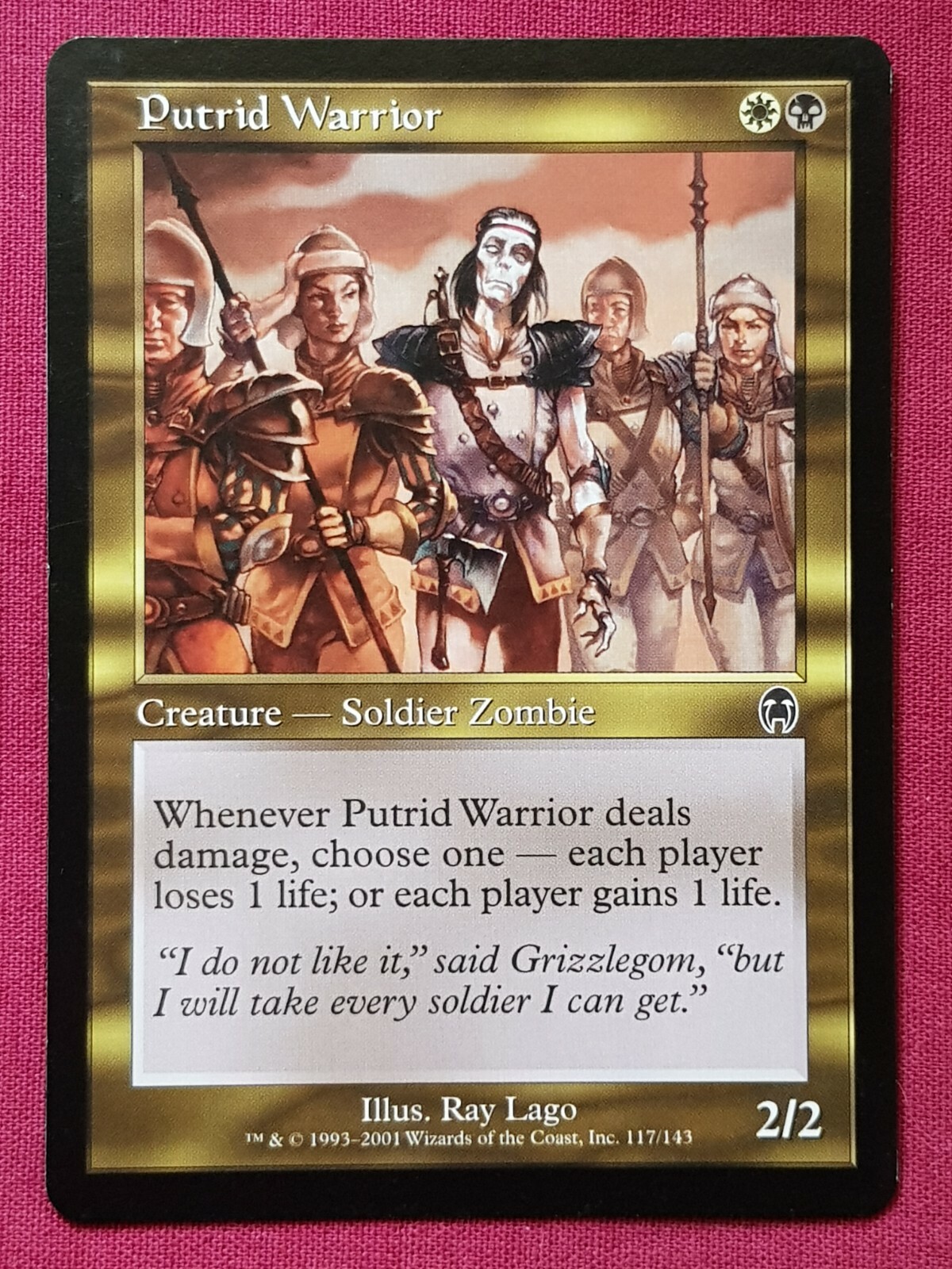 Magic The Gathering APOCALYPSE PUTRID WARRIOR single multicoloured card MTG