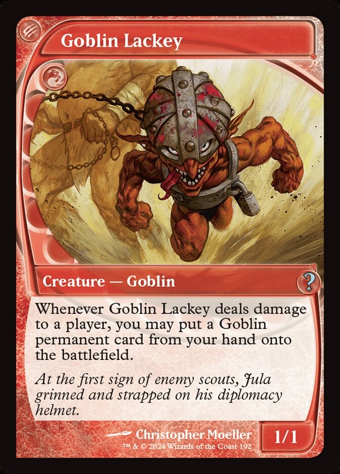 MTG Magic the Gathering Goblin Lackey (192/390) Mystery Booster 2 LP