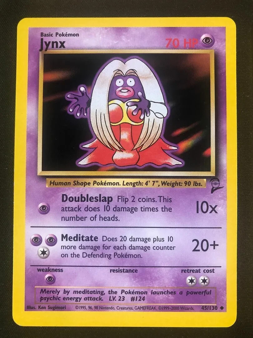 Jynx – 45/130 Base Set 2 Pokemon EXC BUY 2 CARDS GET 1 FREE!!!