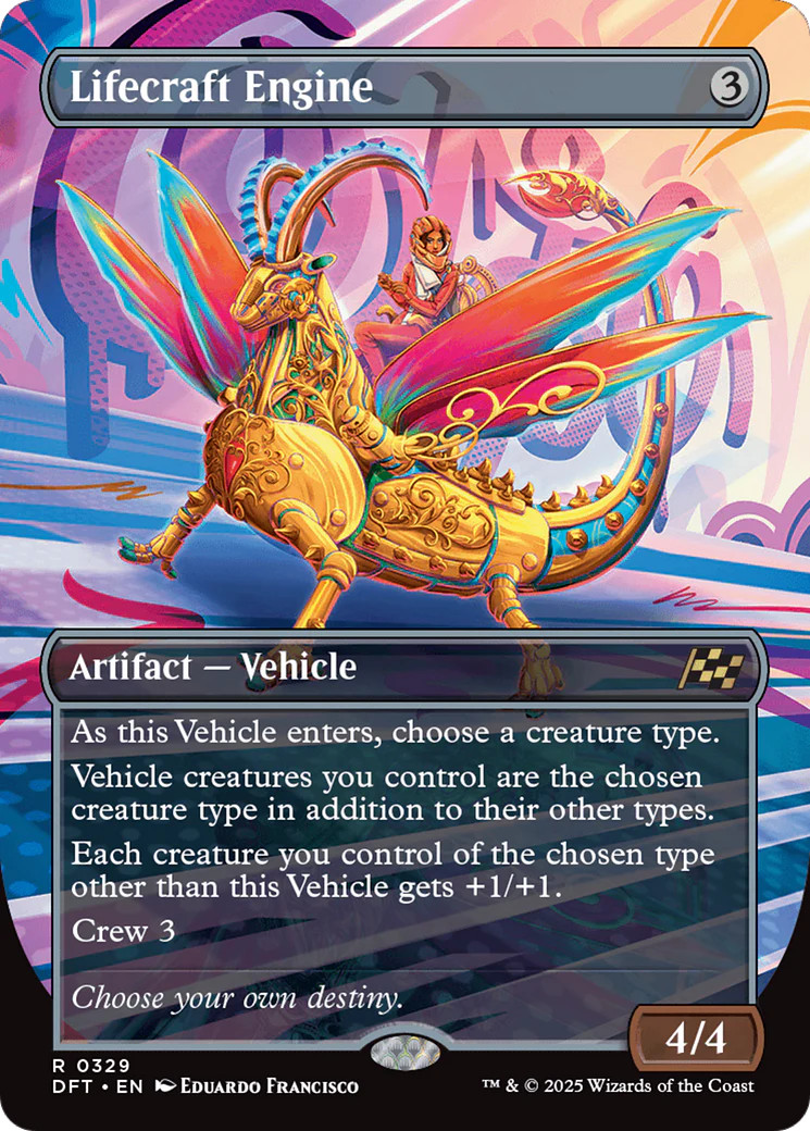 MTG Lifecraft Engine (Borderless) [Aetherdrift] Near Mint Magic