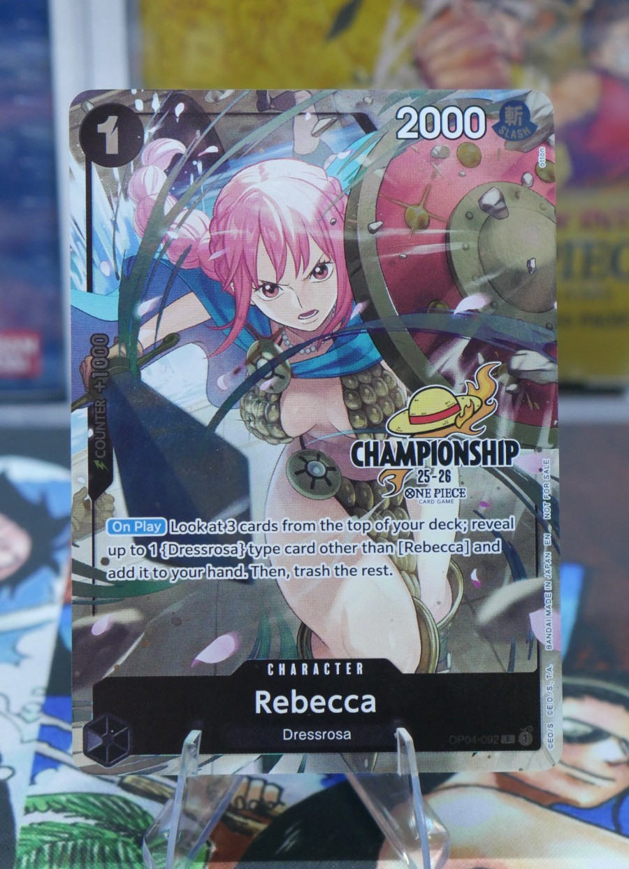 One Piece Promotion Cards Rebecca (CS 25-26 Celebration Pack) Foil OP04-092 NM