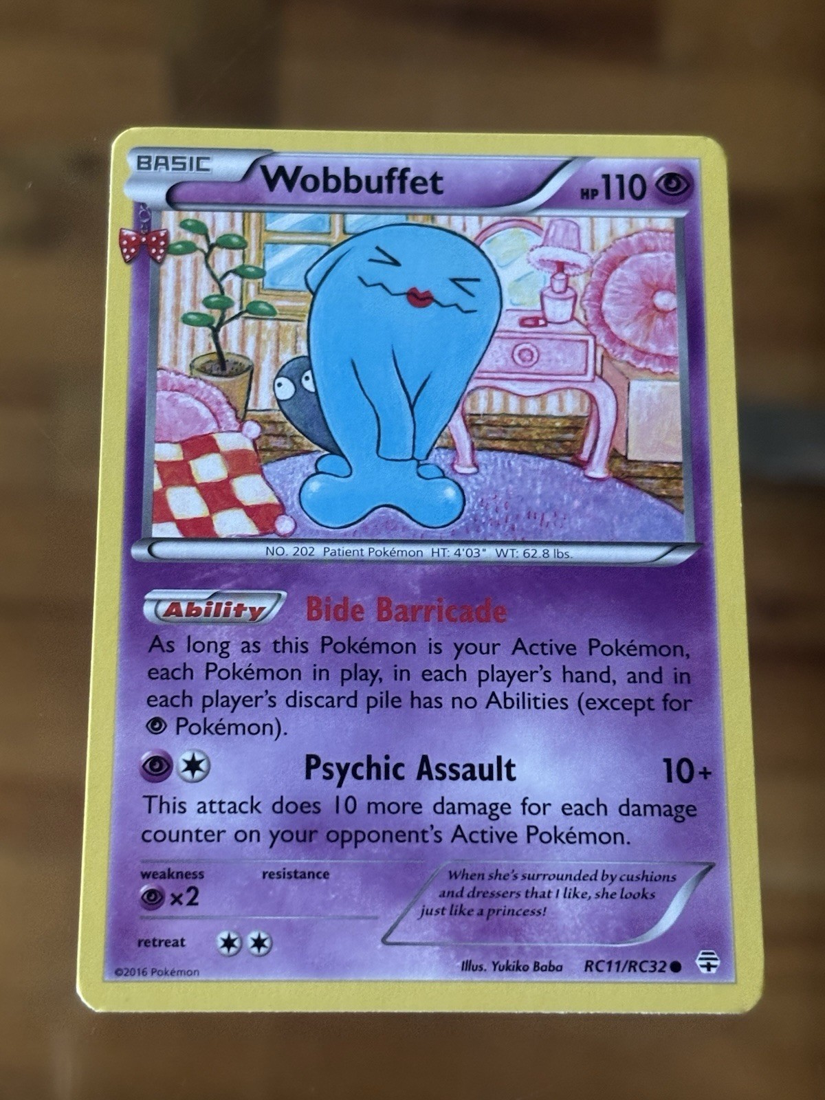 Wobbuffet RC11/RC32 Generations Pokemon Card