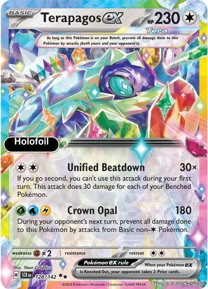 Terapagos ex 128/142 Stellar Crown NM Holofoil