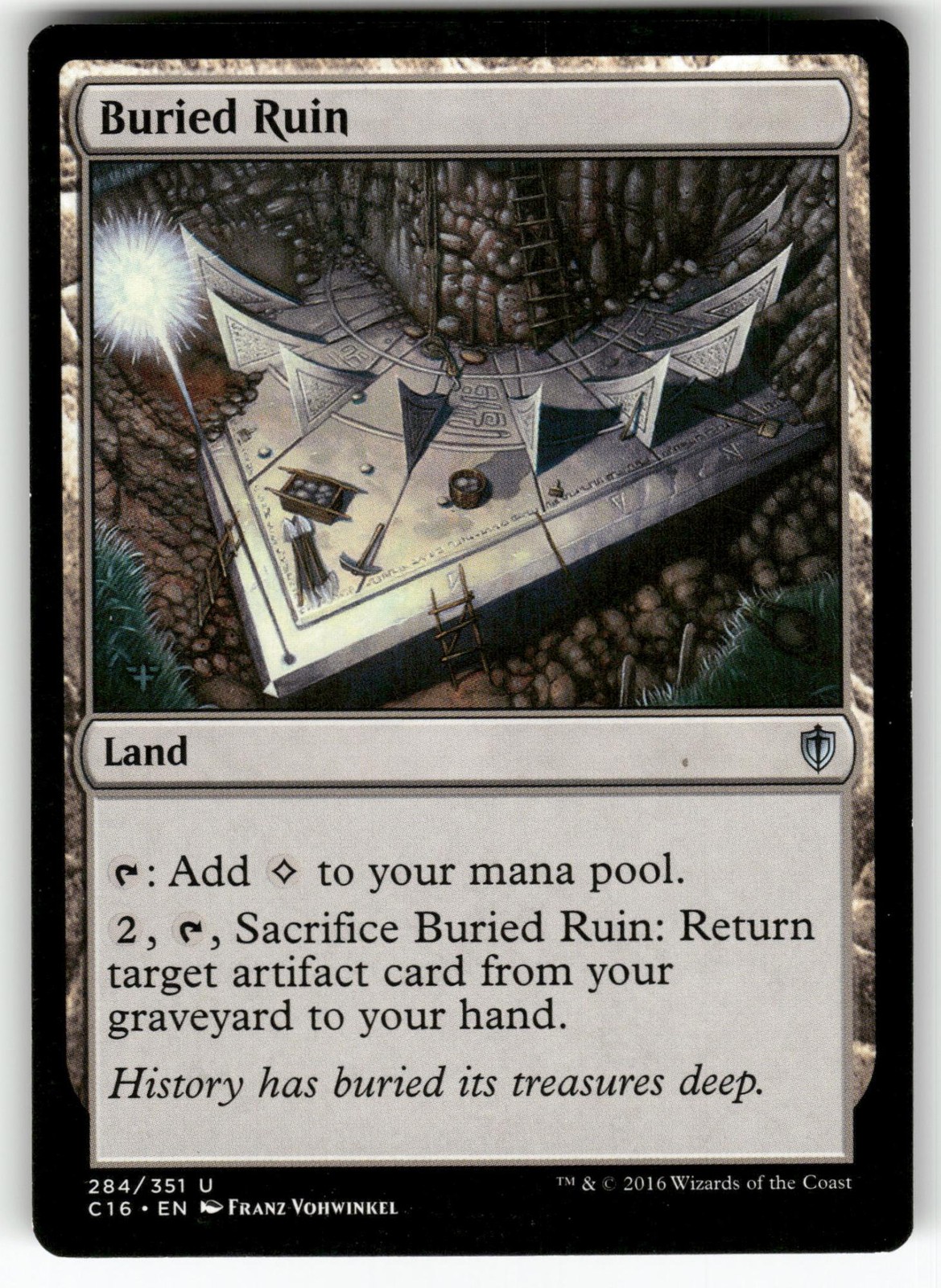 Buried Ruin 284 Uncommon Commander 2016 Magic: The Gathering Lightly Played