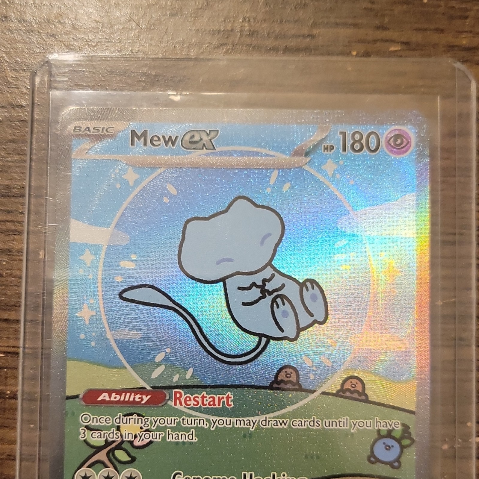 Pokemon Mew ex 232/091 SV Paldean Fates SIR Holo “Bubble Mew”
