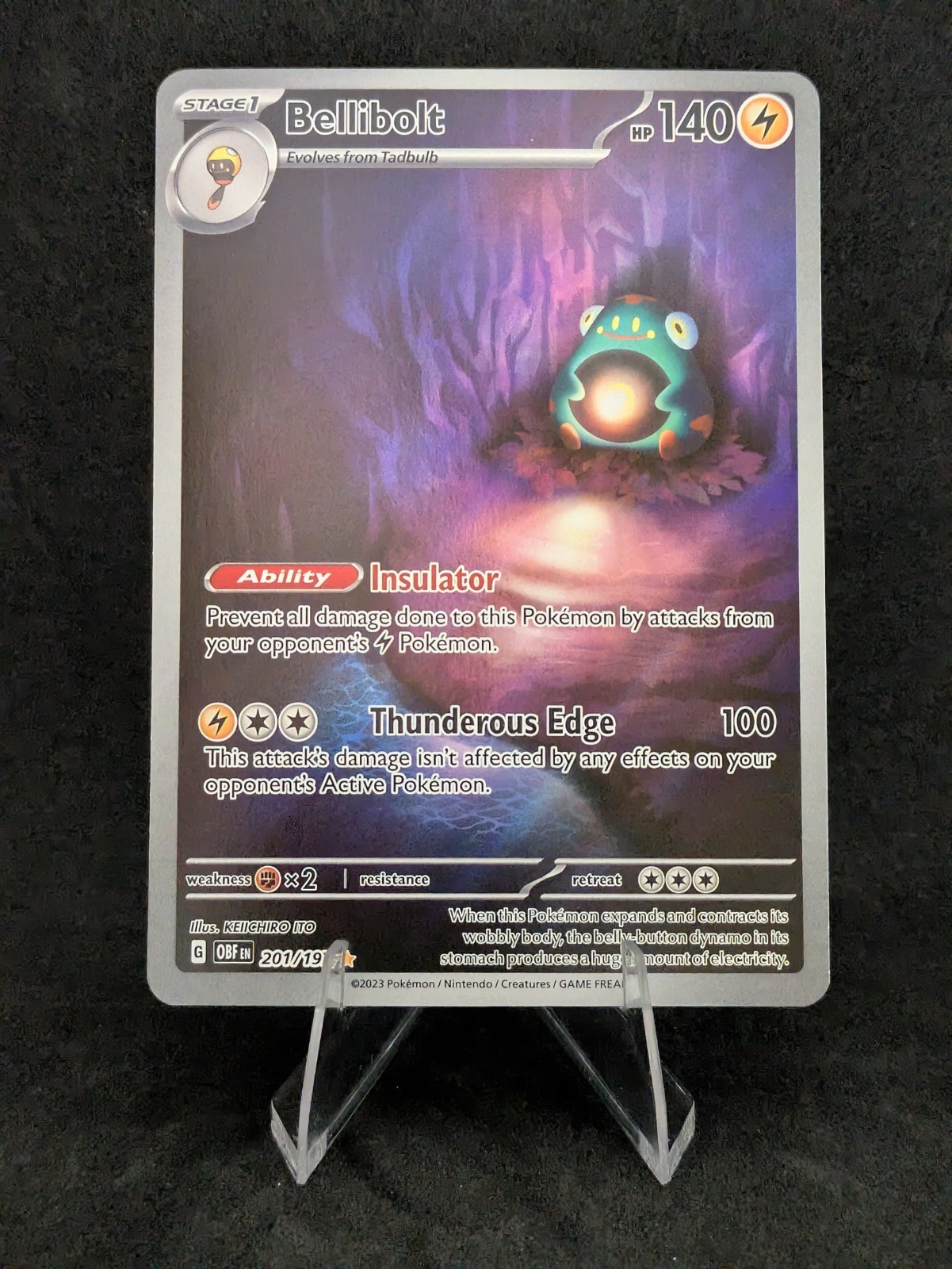 Bellibolt 201/197 SV03: Obsidian Flames Holo