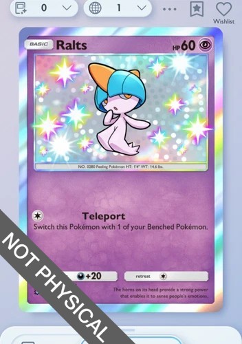 Ralts Shiny 1⭐, Pokemon TCG Pocket, Eevee Grove, English