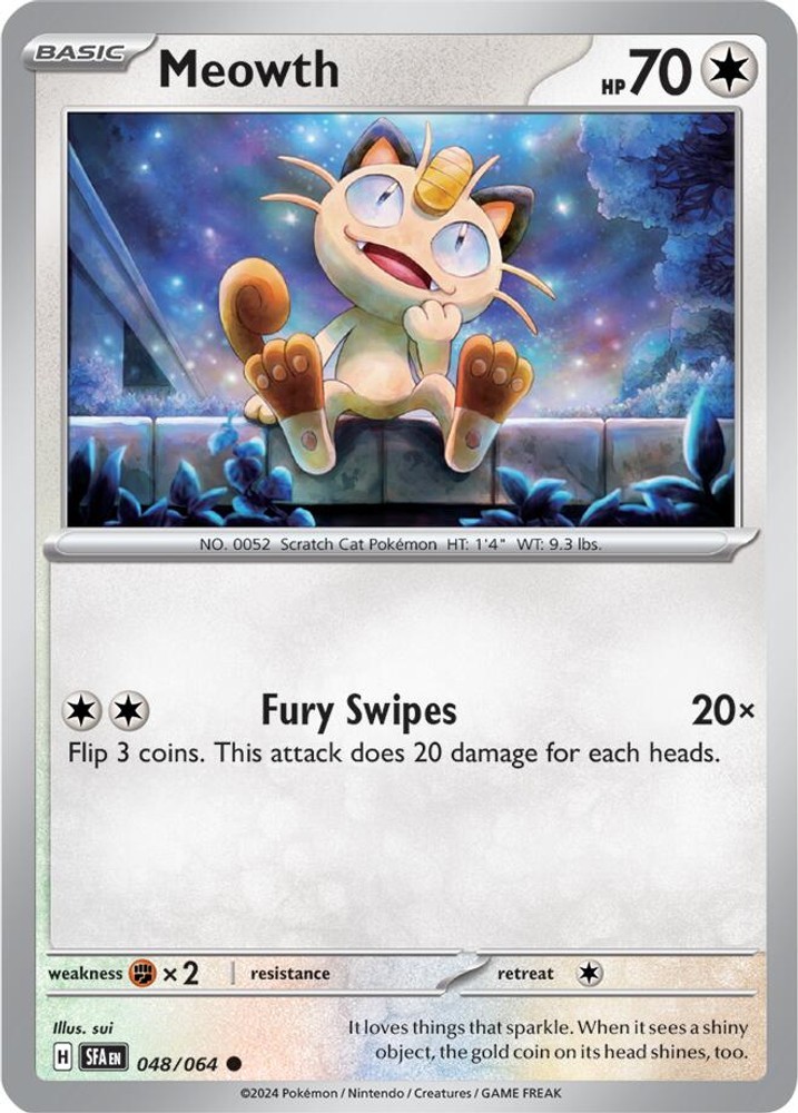 Meowth SFA 048/064 Pokémon SV: Shrouded Fable Common EN NM