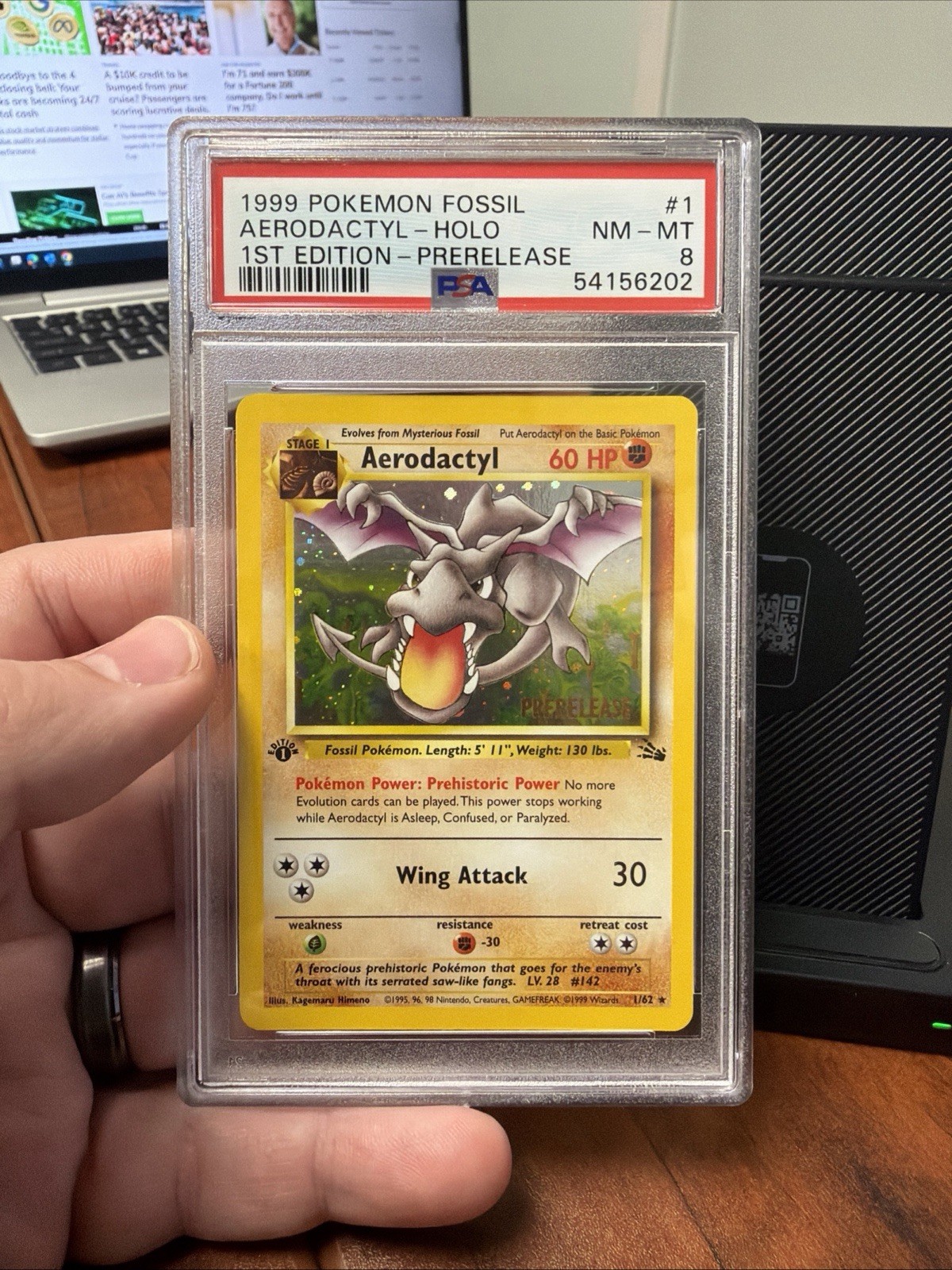 Aerodactyl (Prerelease) 01/62 Wotc Promo Holo