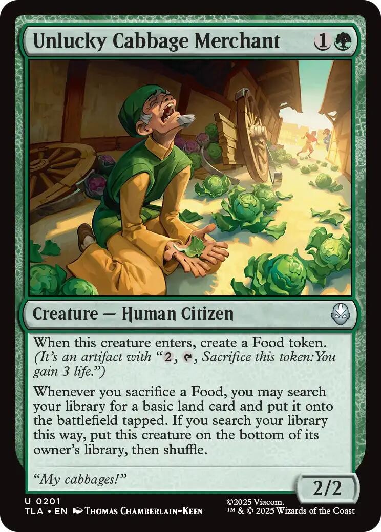 Unlucky Cabbage Merchant – 201 – NM – Avatar: The Last Airbender