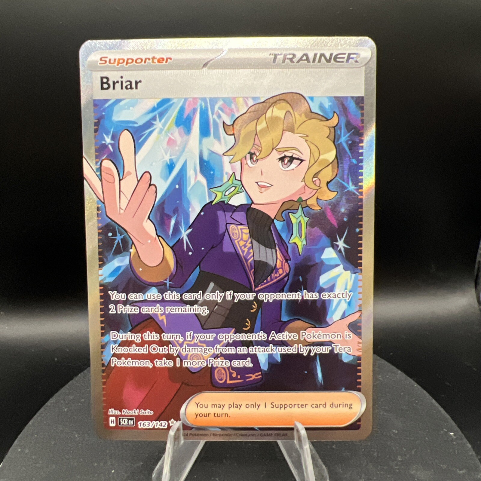 Briar 163/142 (Full Art) – Sv07: Stellar Crown – Holo Foil – Pokemon Card