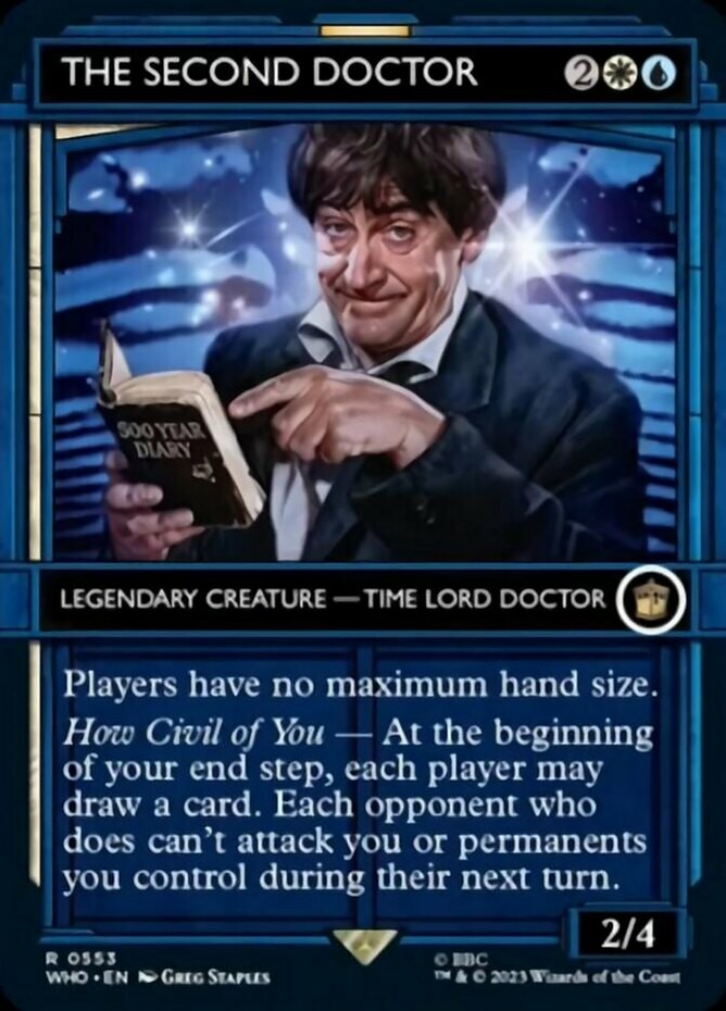 MTG The Second Doctor – Foil – Showcase, Doctor Who, Lightly Played, English