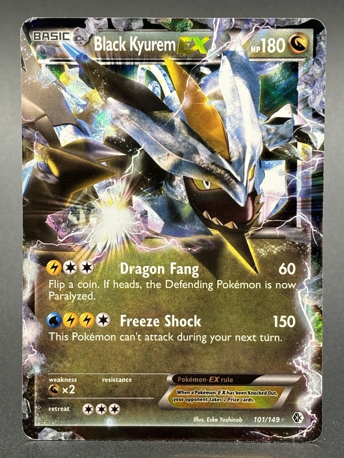 Black Kyurem EX Ultra Rare Boundaries Crossed 101/149 LP