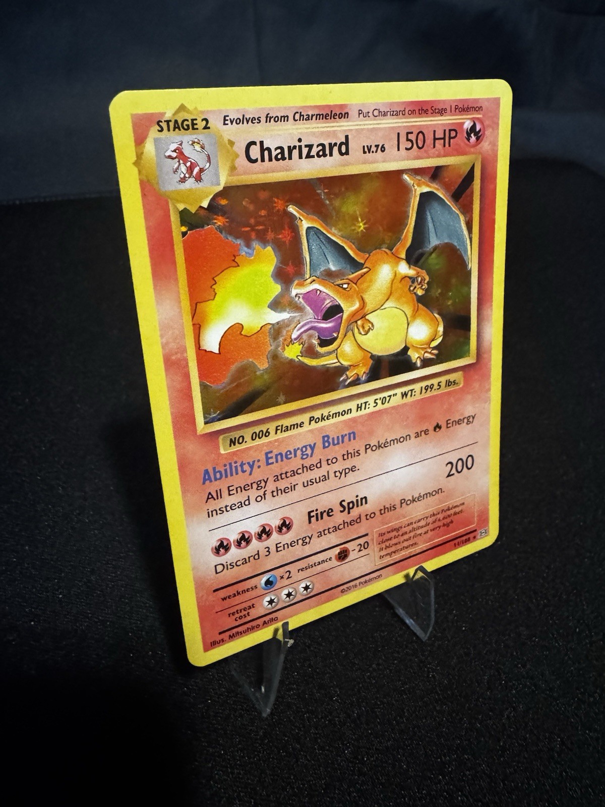 Pokemon TCG Charizard 11/108 Evolutions Holo Rare Holo EN 2016 Stage 2 HP150