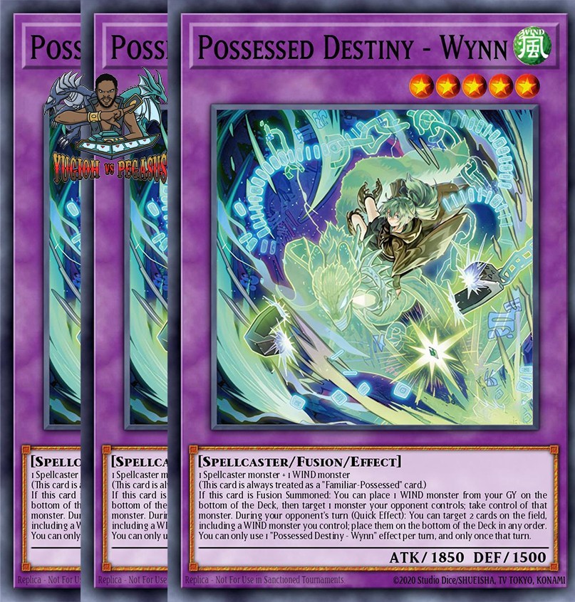 Yugioh! 3x Possessed Destiny – Wynn CORI-EN099 Super Rare 1st Ed NM