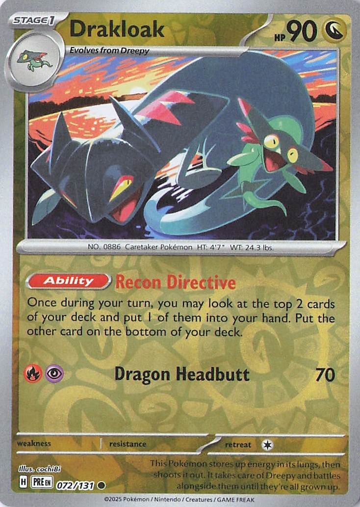 SV: Prismatic Evolutions #072/131 Drakloak