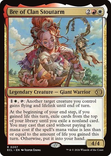 Bre of Clan Stoutarm NM Legendary RARE MTG Lorwyn Eclipsed ECL Near Mint Regular