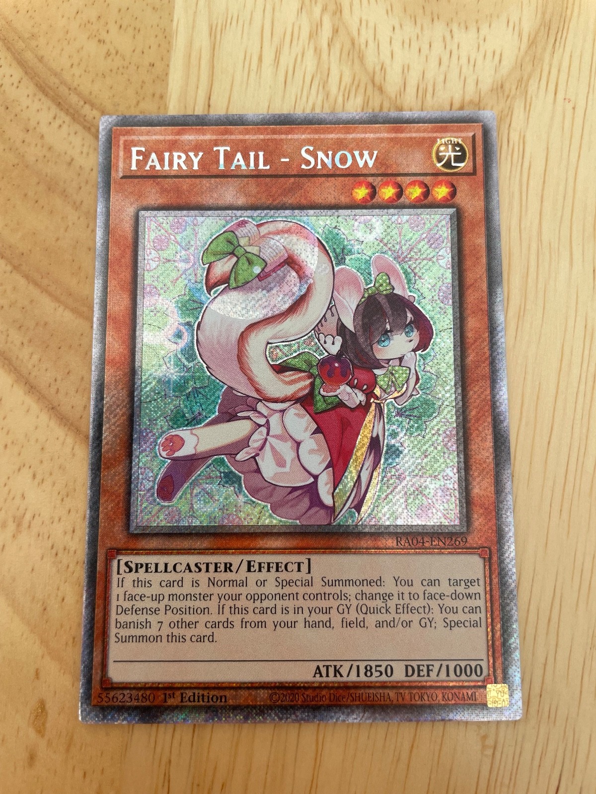 Yu-Gi-Oh! TCG Fairy Tail – Snow (Platinum Secret Rare) RA04 NM 1st Edition