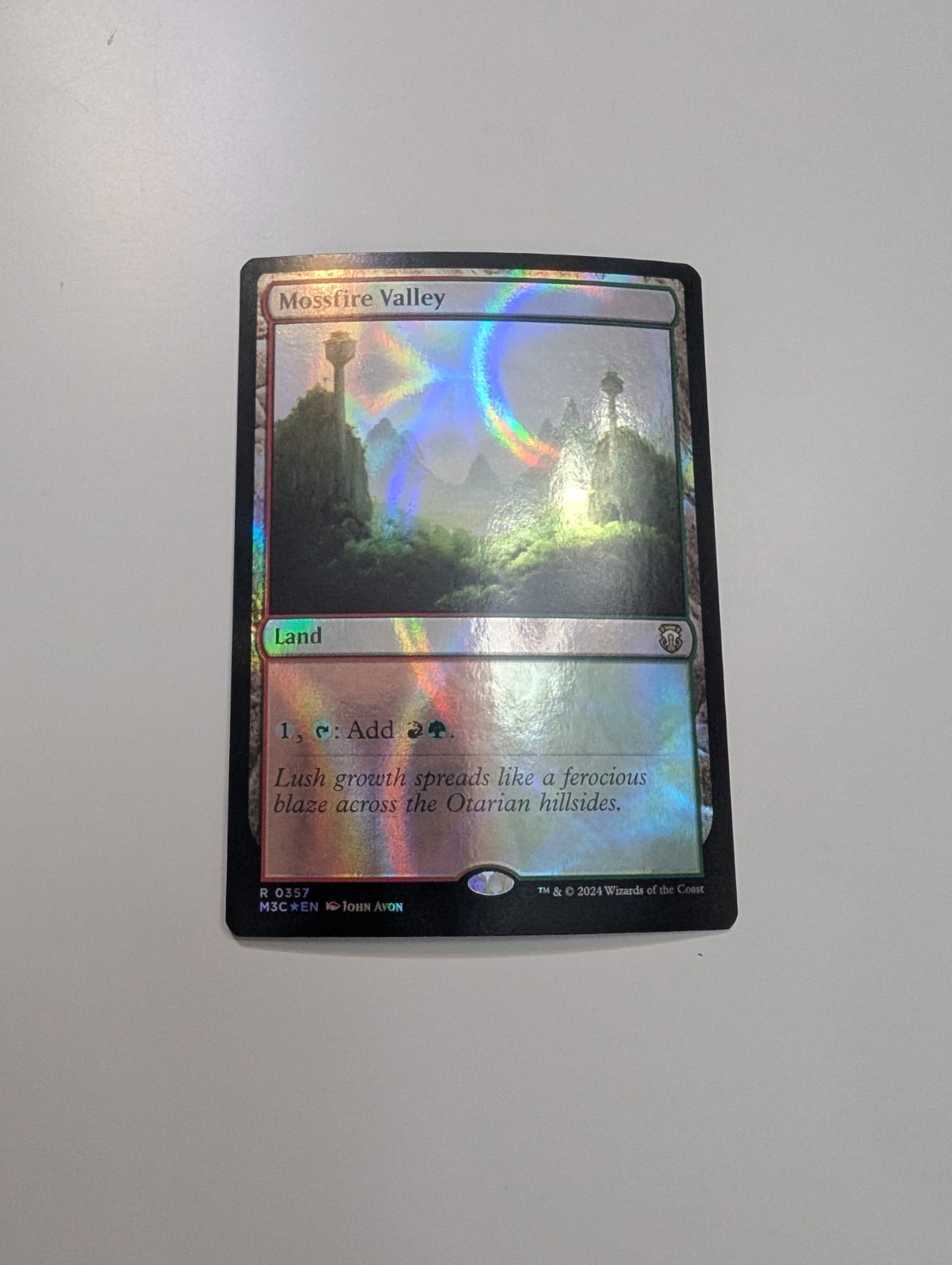 MTG – Mossfire Valley (Ripple Foil)- Commander: Modern Horizons 3 NM/M Condition