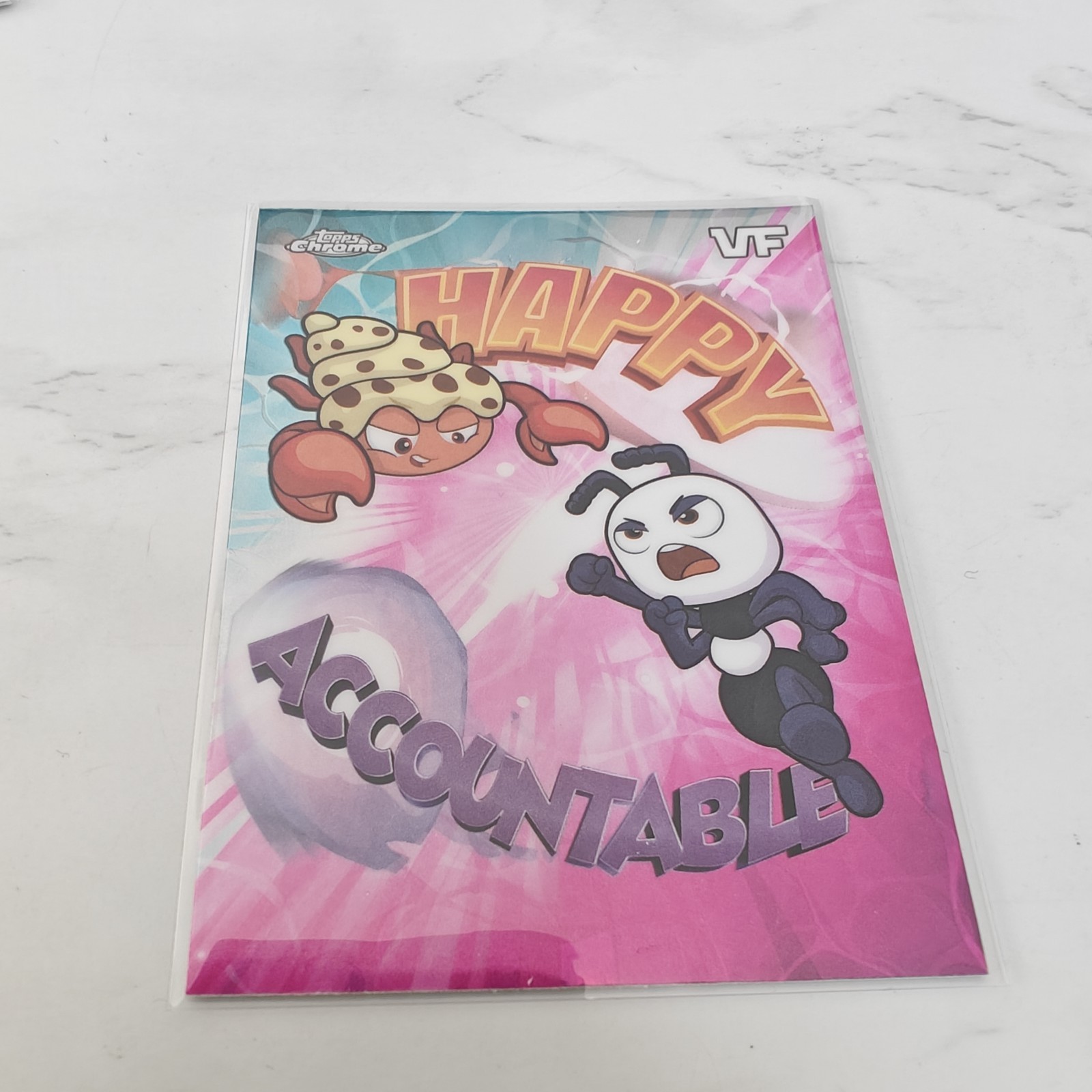 Veefriends Topps Chrome 26 Happy Hermit Crab Accountable Ant Balance Battles
