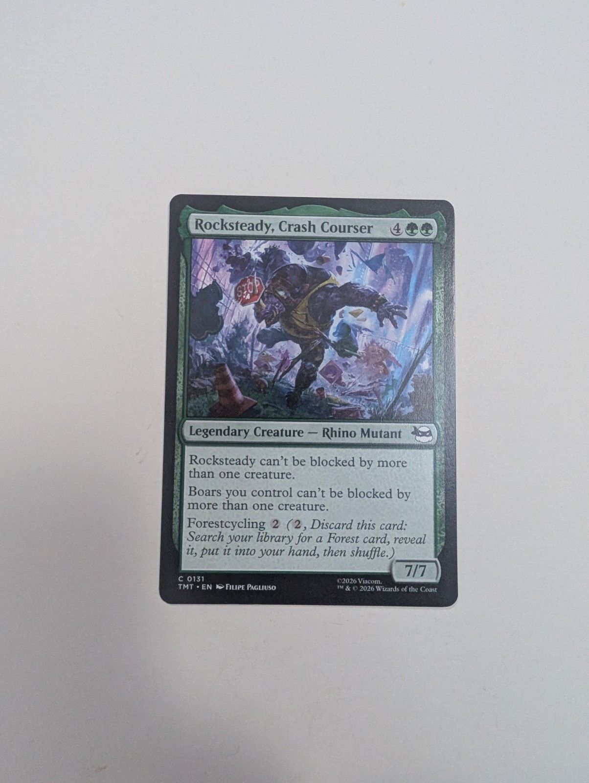 MTG – Rocksteady, Crash Courser – Teenage Mutant Ninja Turtles NM/M Condition