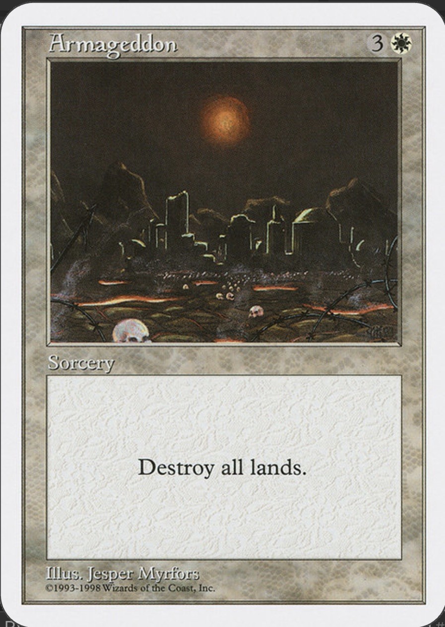 Wizards of the Coast Armageddon Tempest EN 1997 3W MTG White Regular