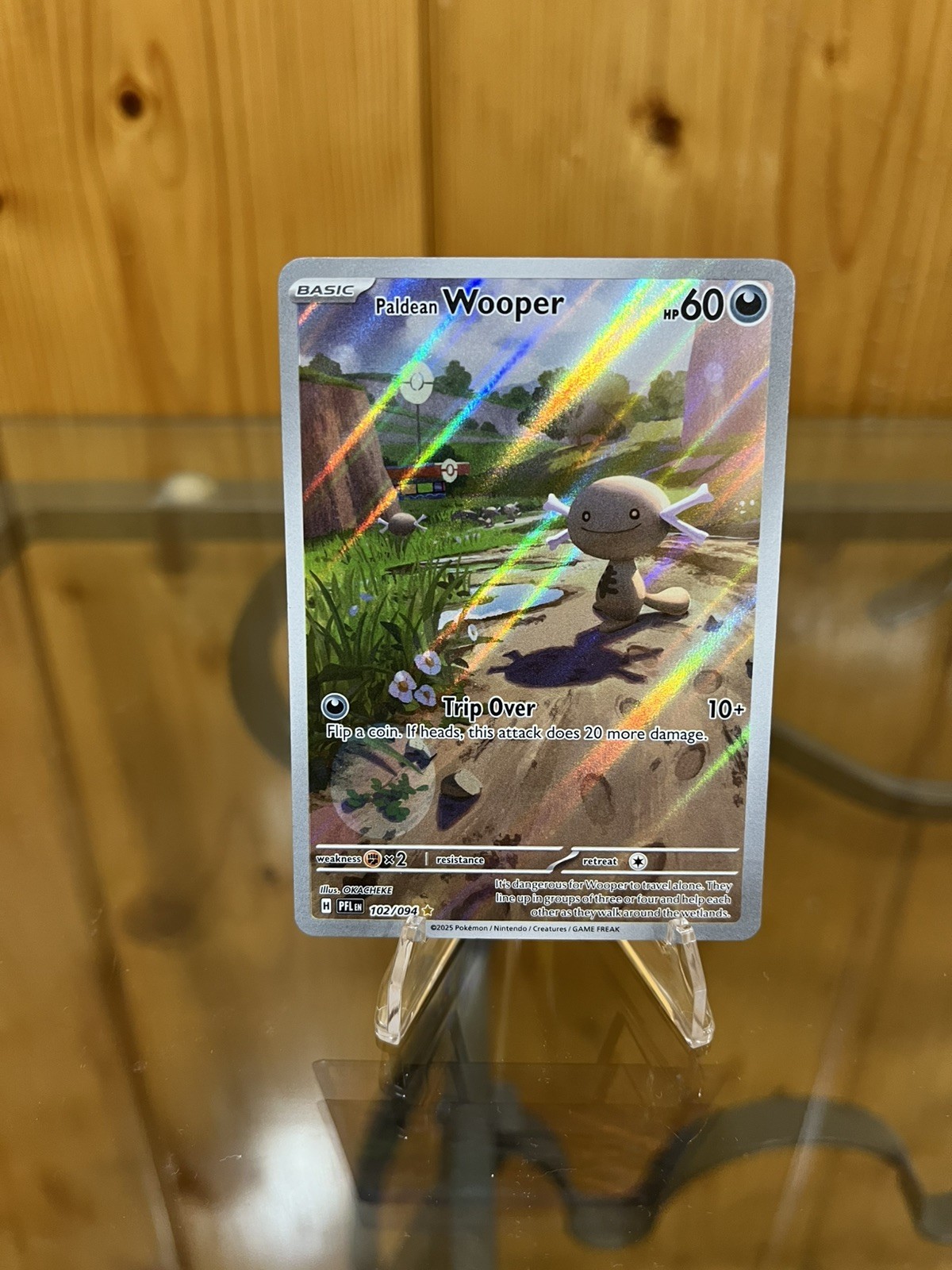 102 Paldean Wooper Illustration Rare Pokemon Phantasmal Flames English IR
