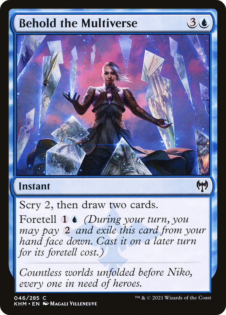 BEHOLD THE MULTIVERSE x4 mtg NM-M Kaldheim 4 Common
