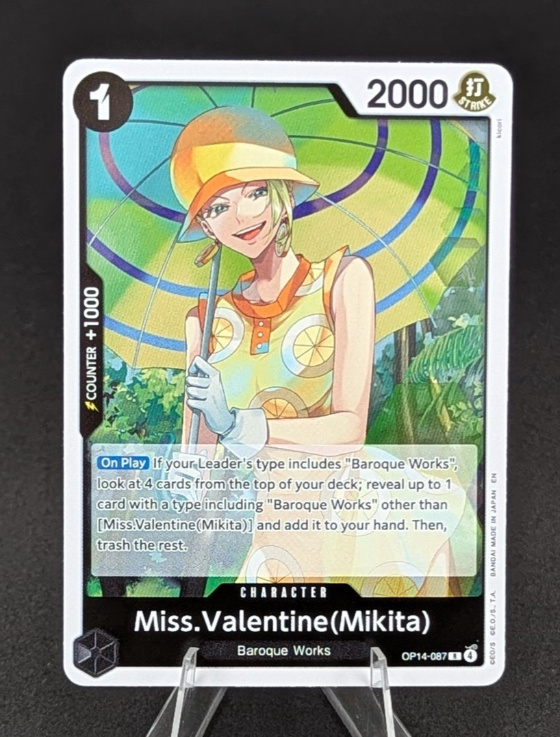 One Piece Miss.Valentine (Mikita) – OP14-087 (R) – The Azure Sea’s Seven (OP14)