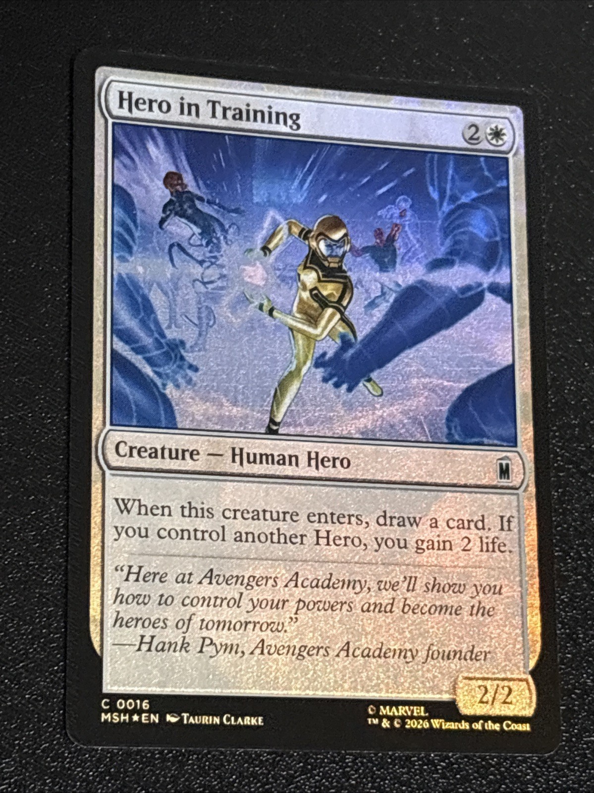 MTG Marvel Super Heroes Hero in Training Foil 0016