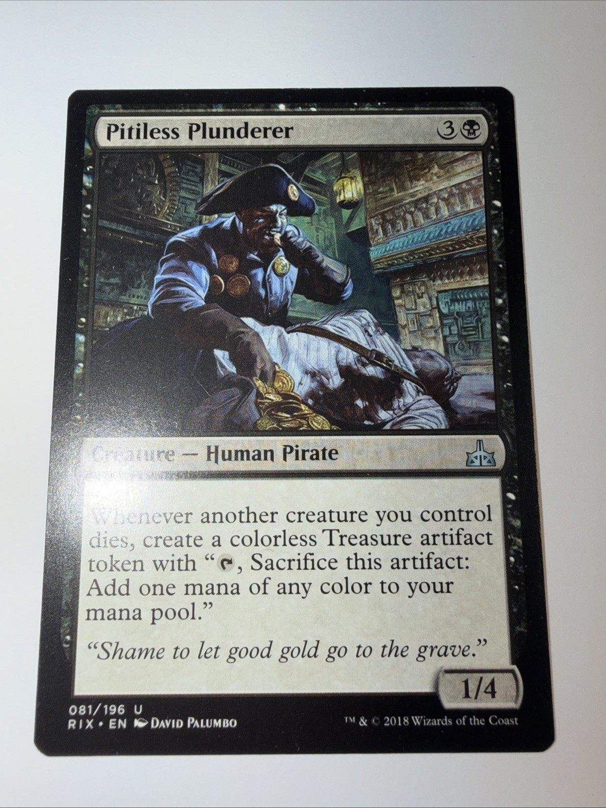 Pitiless Plunderer #81 Rivals of Ixalan Regular Uncommon