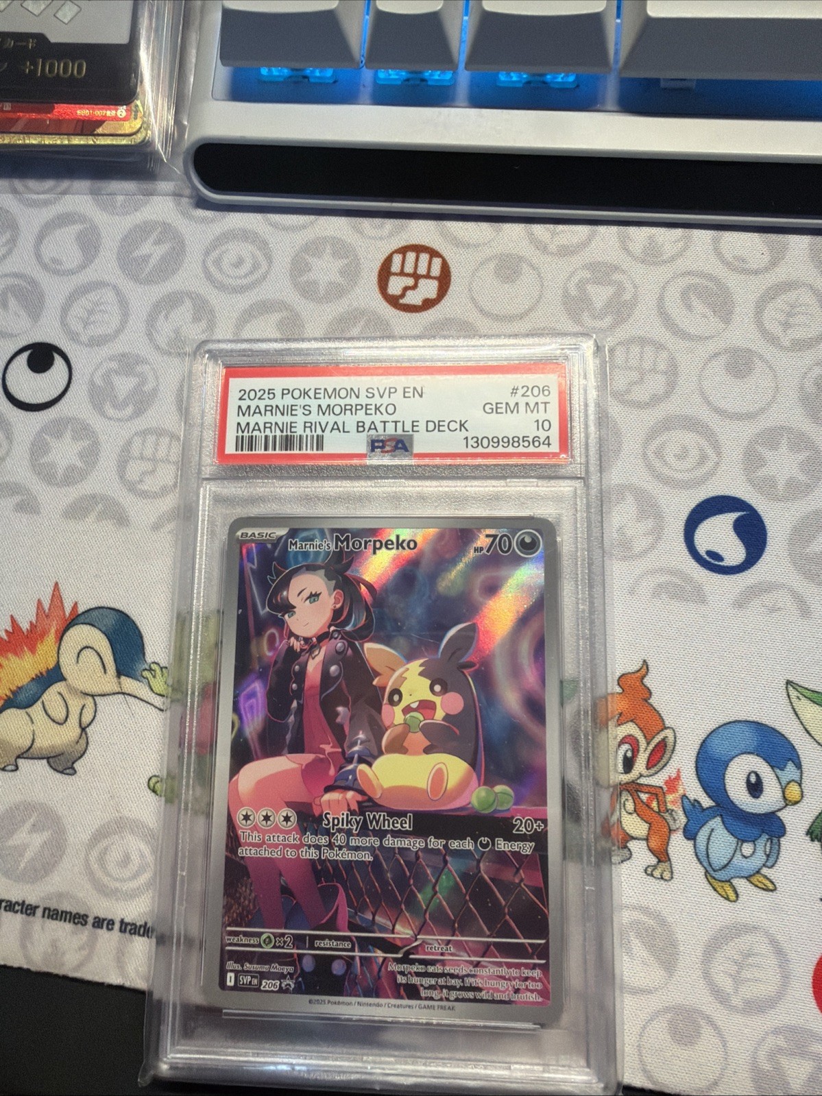 Pokemon Marnie’s Morpeko #206 PSA 10 Gem Mint