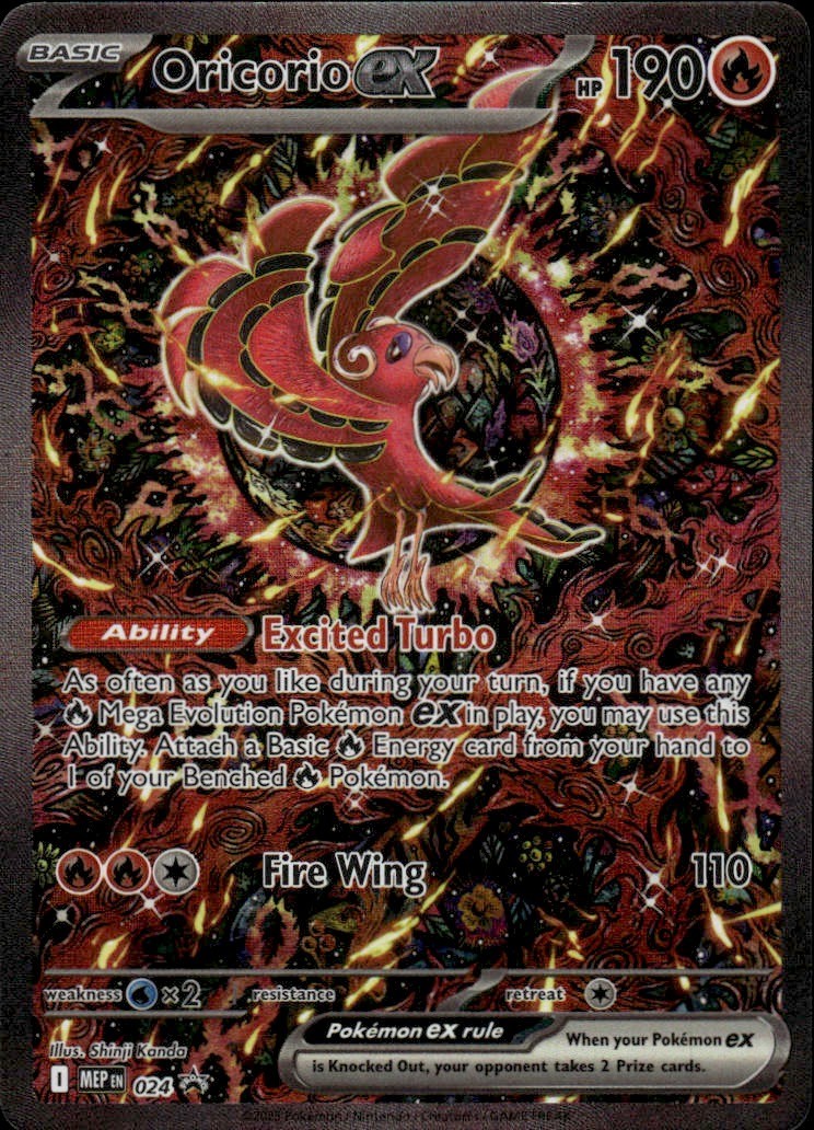 Oricorio ex Holo Promo ME: Mega Evolution Promo 024 NM