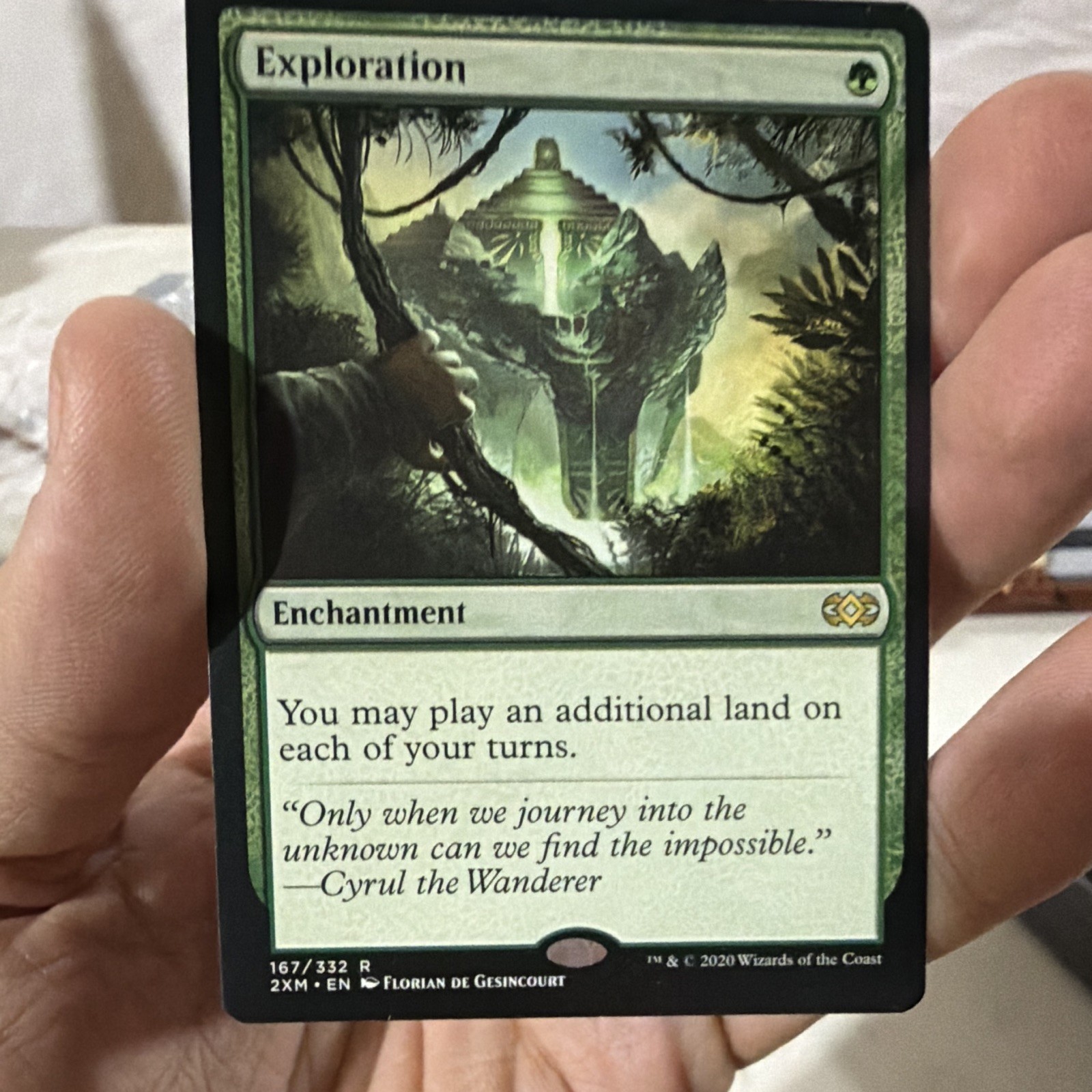 Exploration MTG Double Masters #167 Rare Green Enchantment Regular English