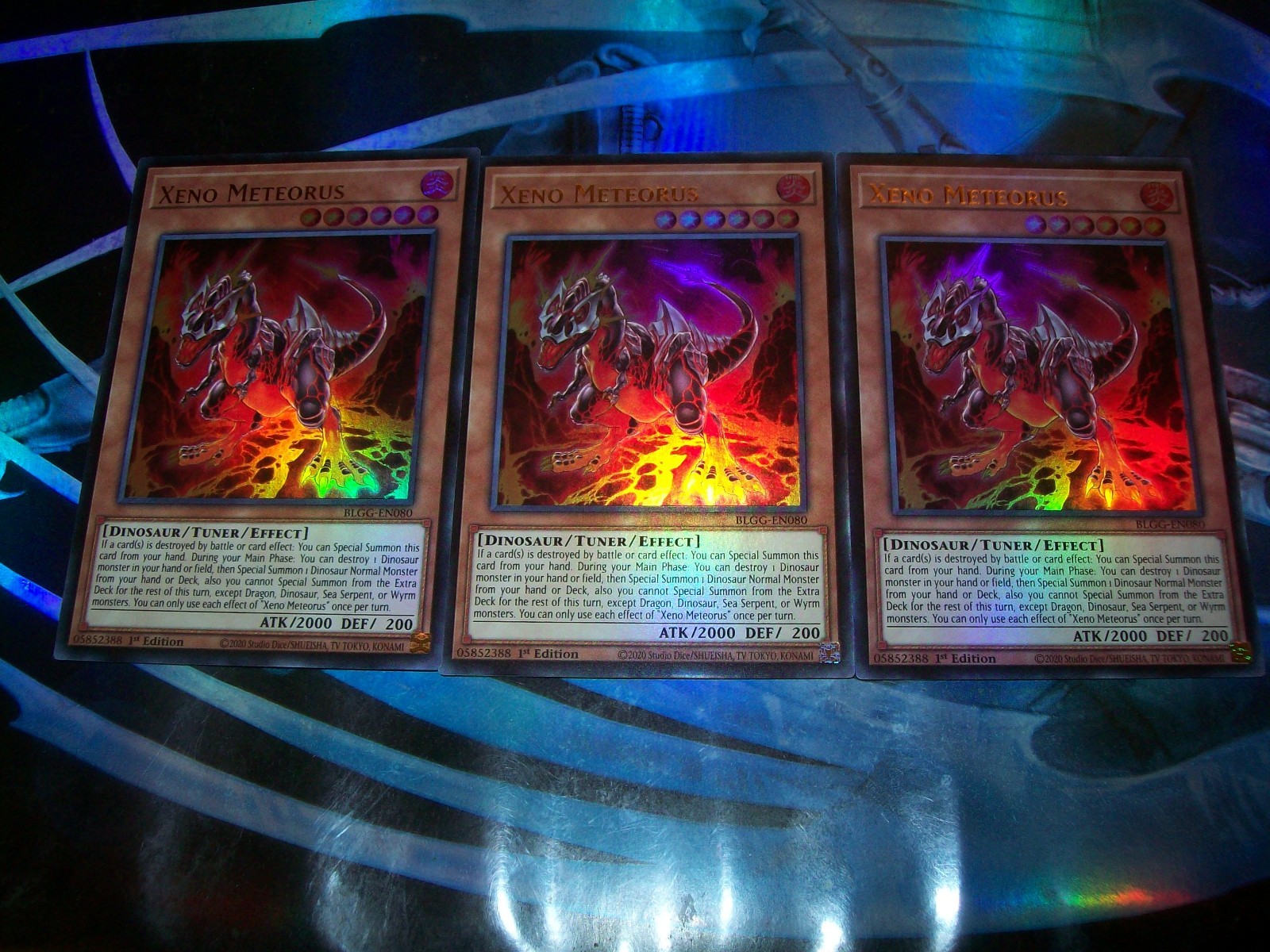 3x Xeno Meteorus 1st Edition Ultra Rare BLGG-EN080 Yu-Gi-Oh!