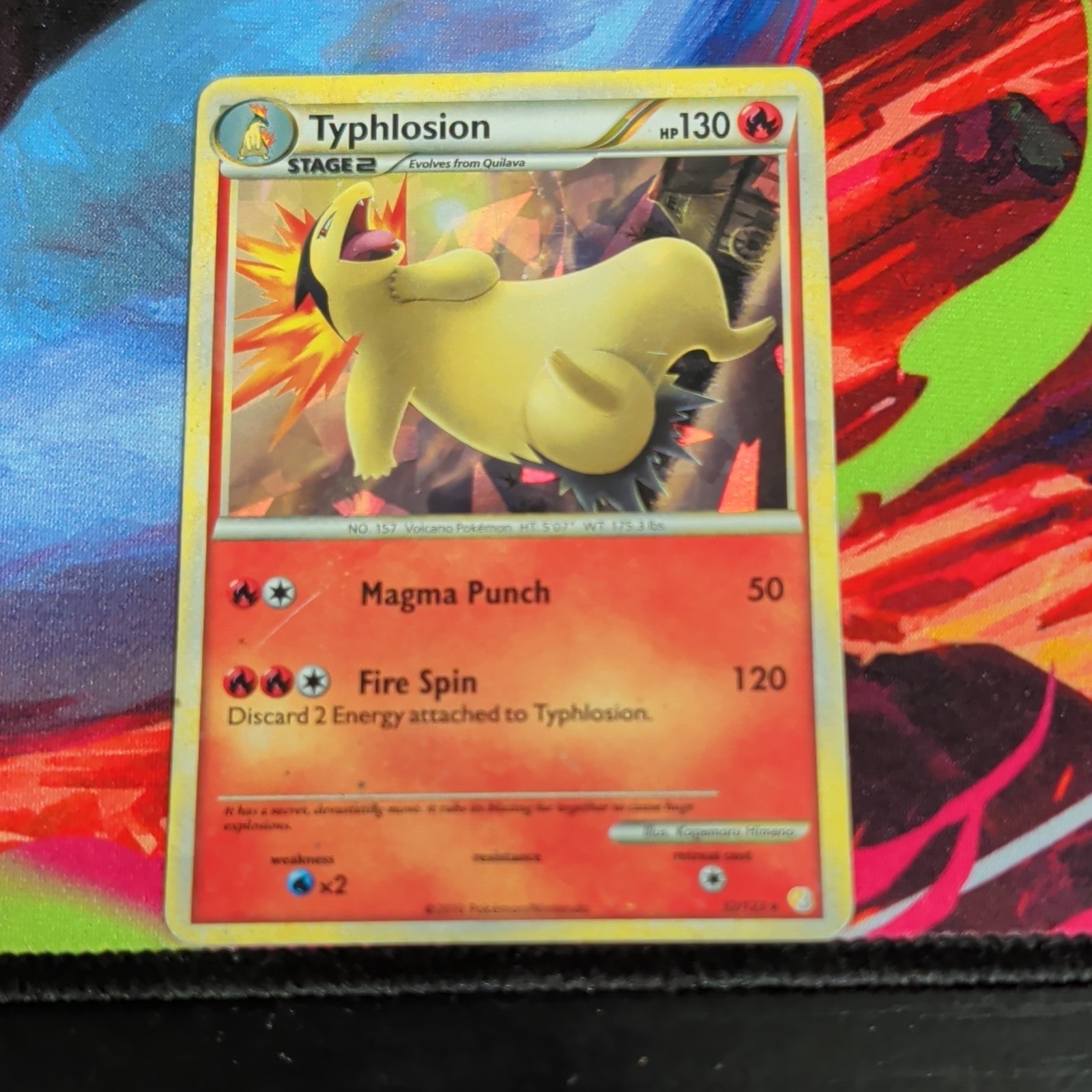 The Pokémon Company Typhlosion 032/123 Deck Exclusives Cracked Ice Holo