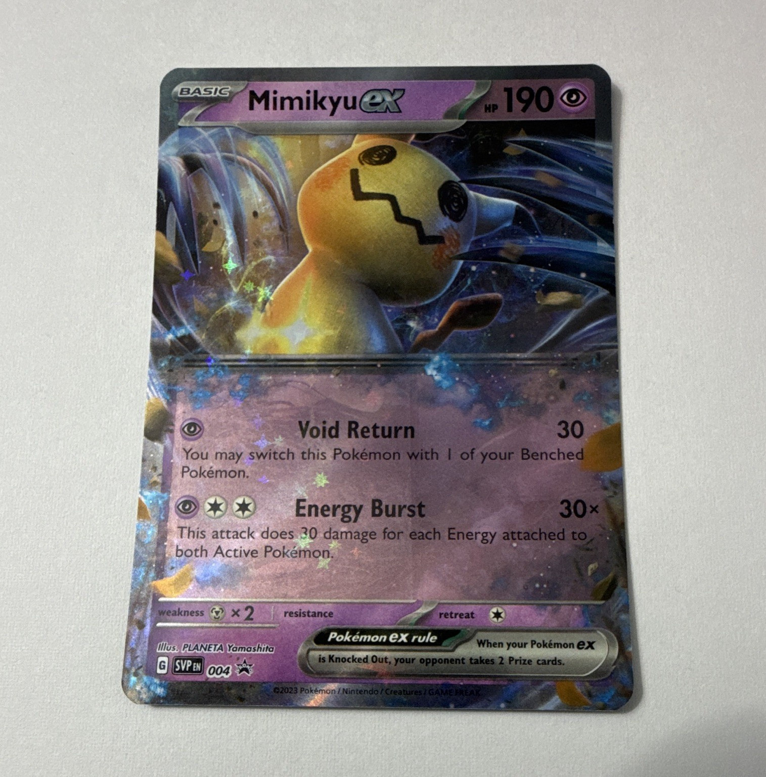 Mimikyu ex 004 Sv Scarlet & Violet Promo Cards Promo Holo Eng “MN/LP”