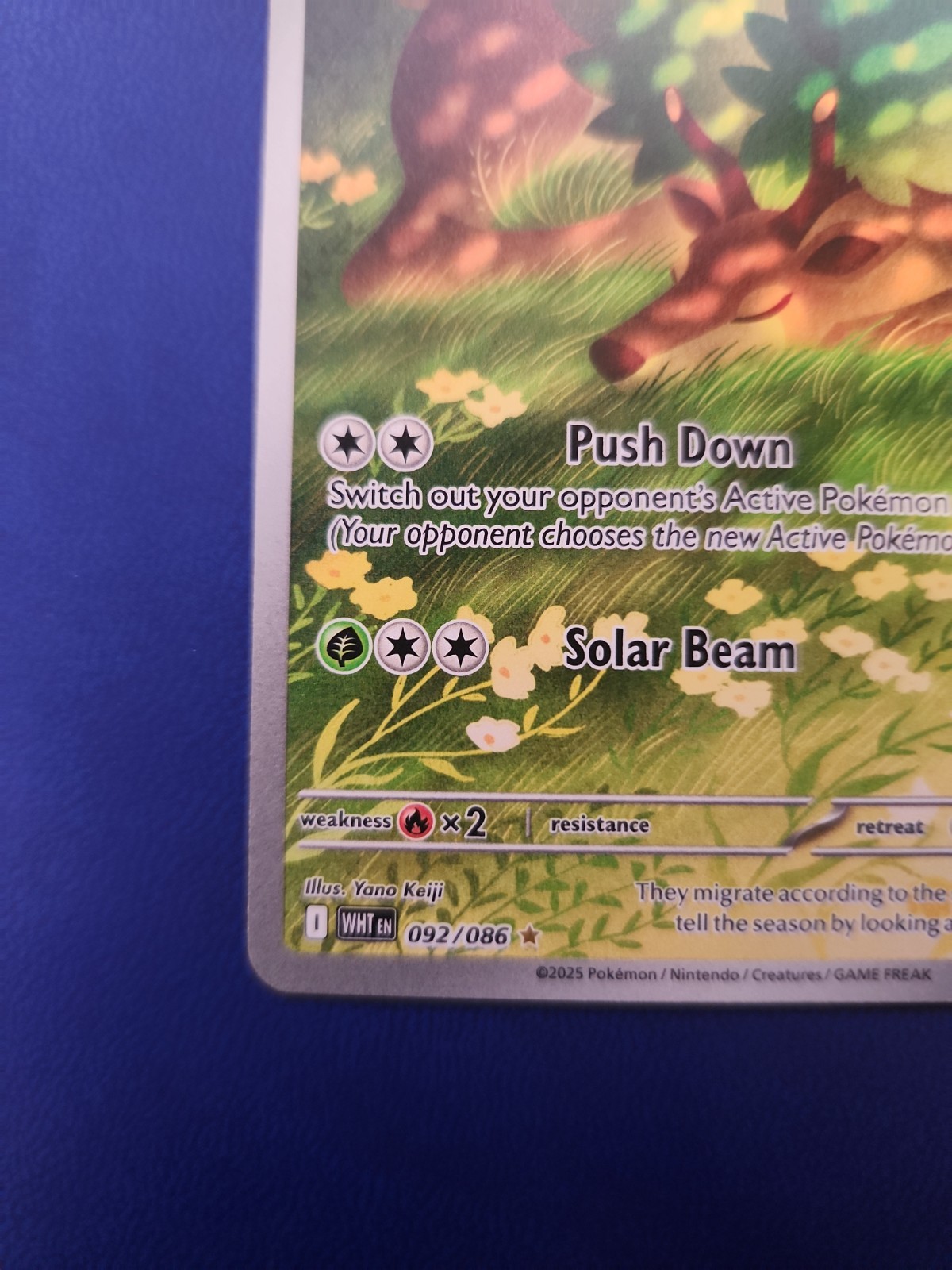 Sawsbuck 092/086 Sv: White Flare Holo