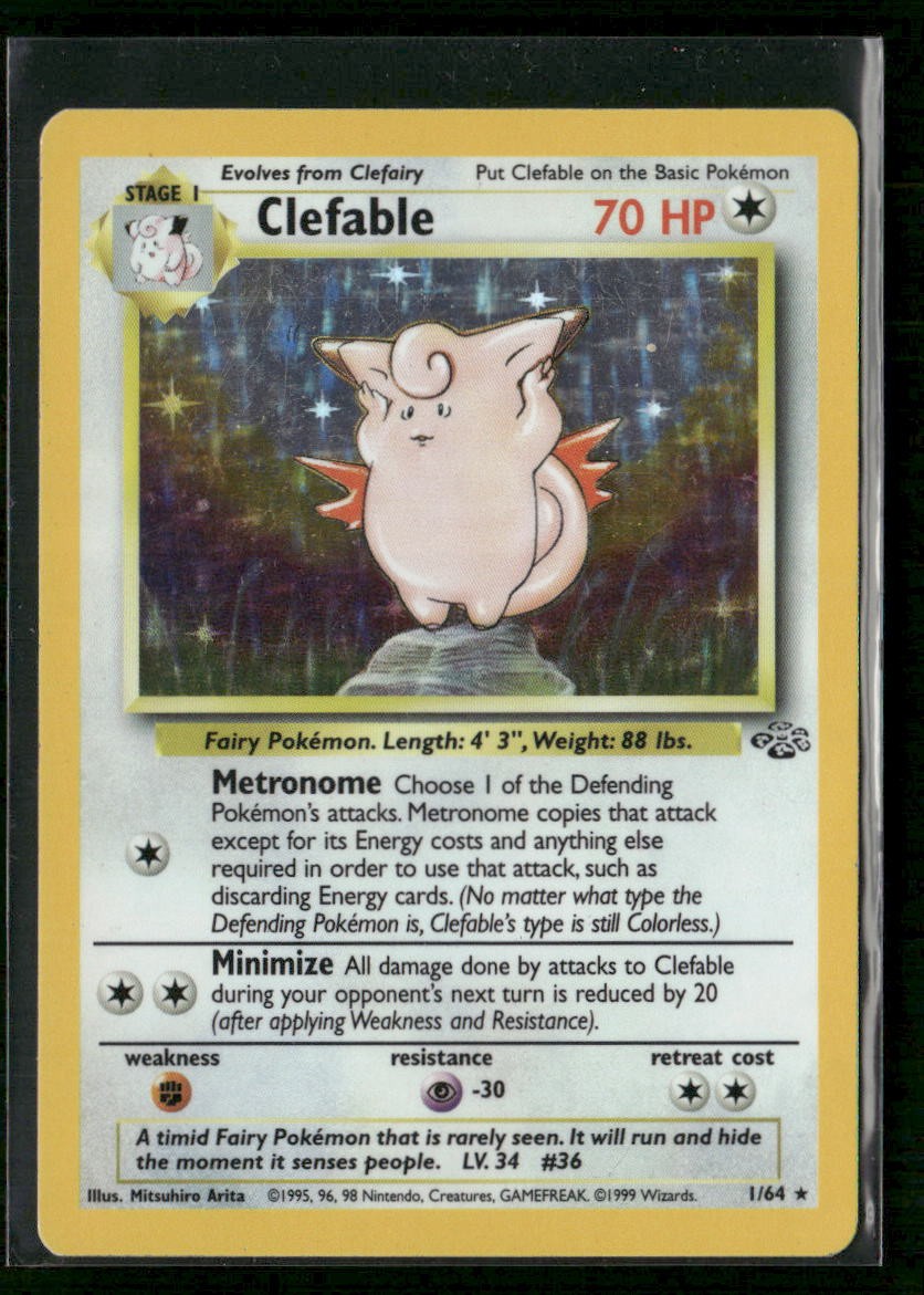 Clefable (1) Jungle 01/64 Holo HP