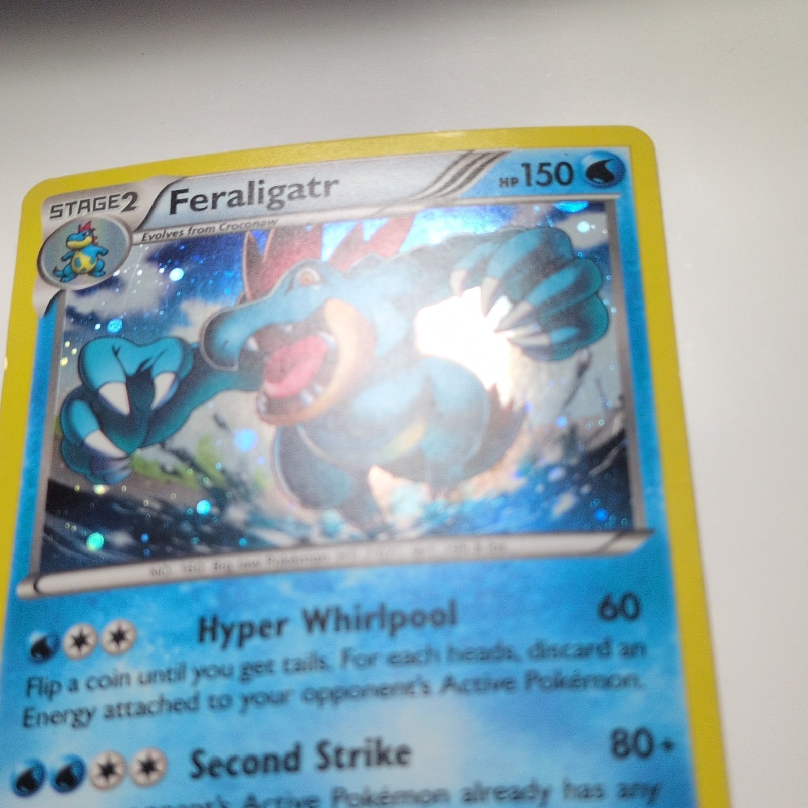 Pokémon TCG Feraligatr Phantom Forces 17/119 Exclusive Cosmos Holo Rare LP