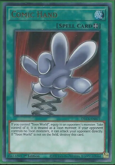 Yugioh – Comic Hand – 1st Edition Ultra Rare Holographic Card