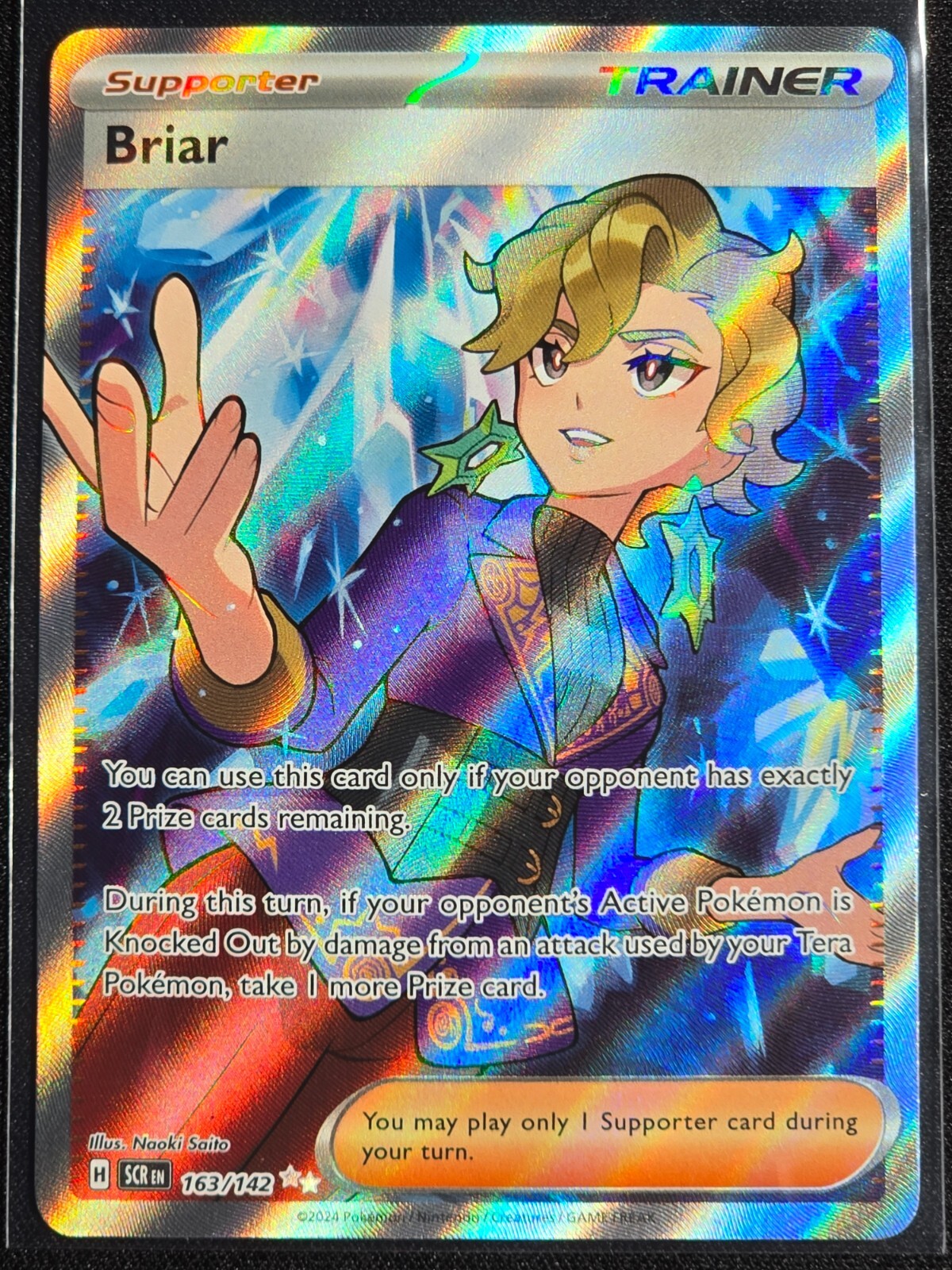 Briar 163/142 (Ultra Rare) Stellar Crown Near Mint Pokemon TCG