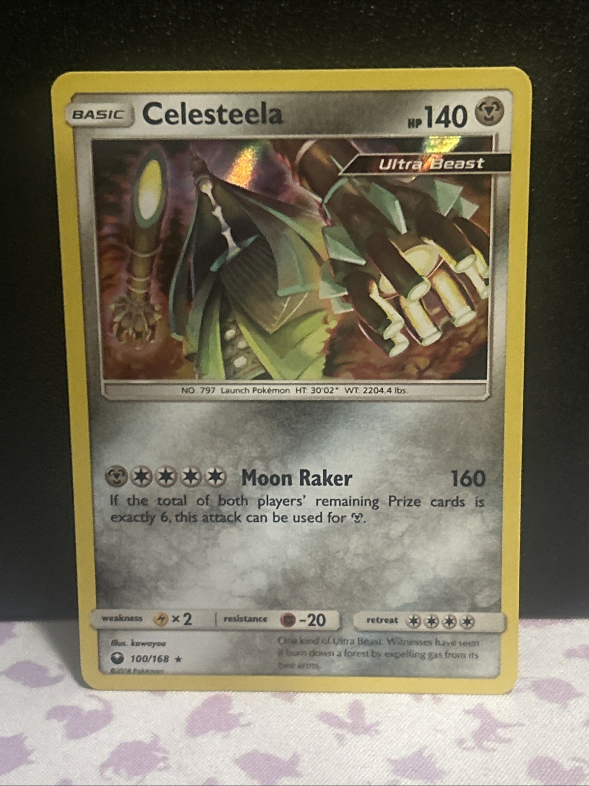 Celesteela Holo Holo Rare SM – Celestial Storm 100/168 NM