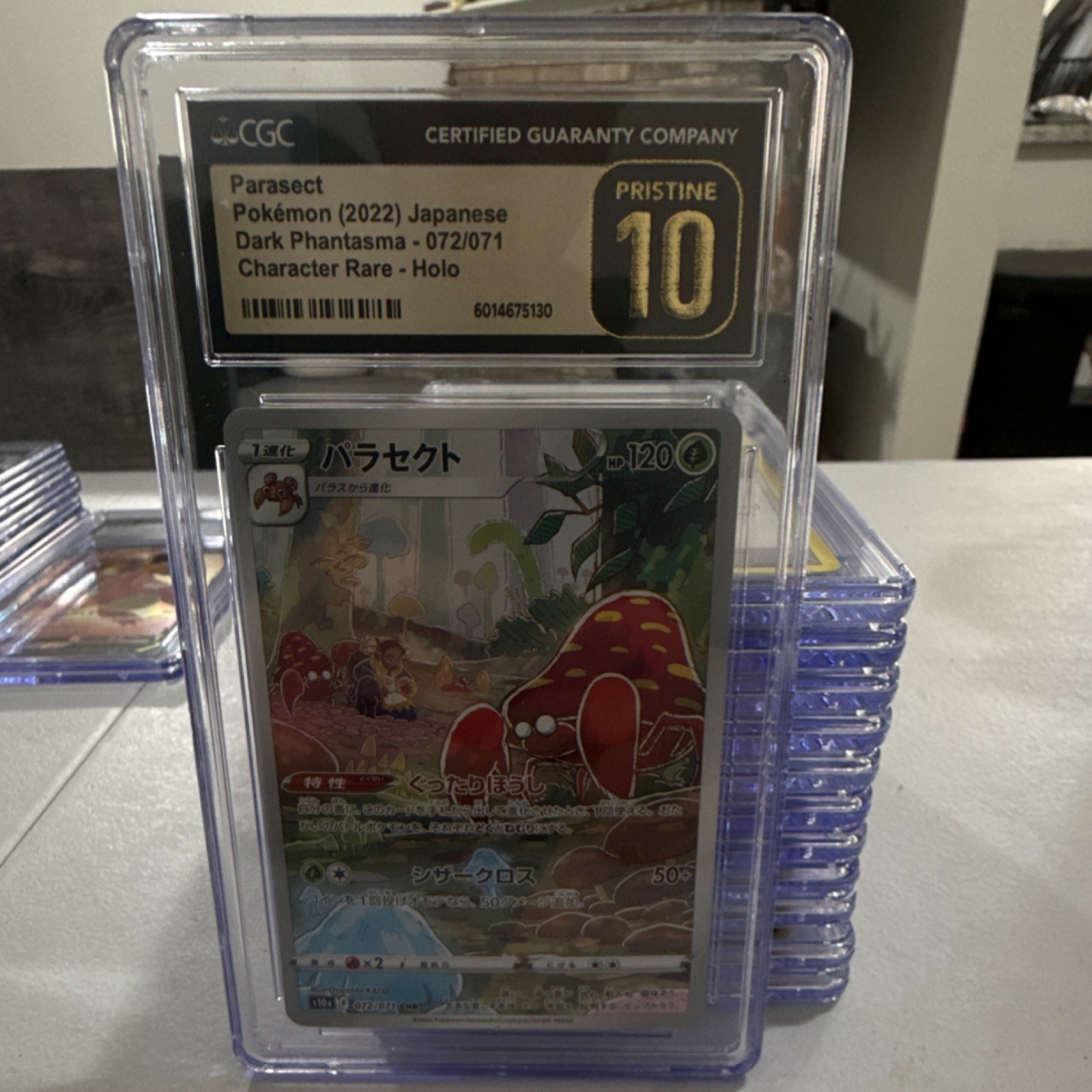 Pokémon Parasect S10a Dark Phantasma 072/071 Character Rare Holo CGC 10 Japanese
