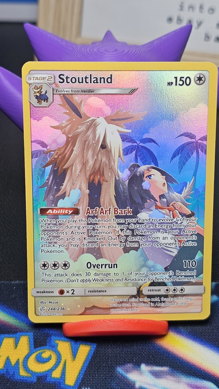 Stoutland (Secret) 248/236 Sm-Cosmic Eclipse Holo NM