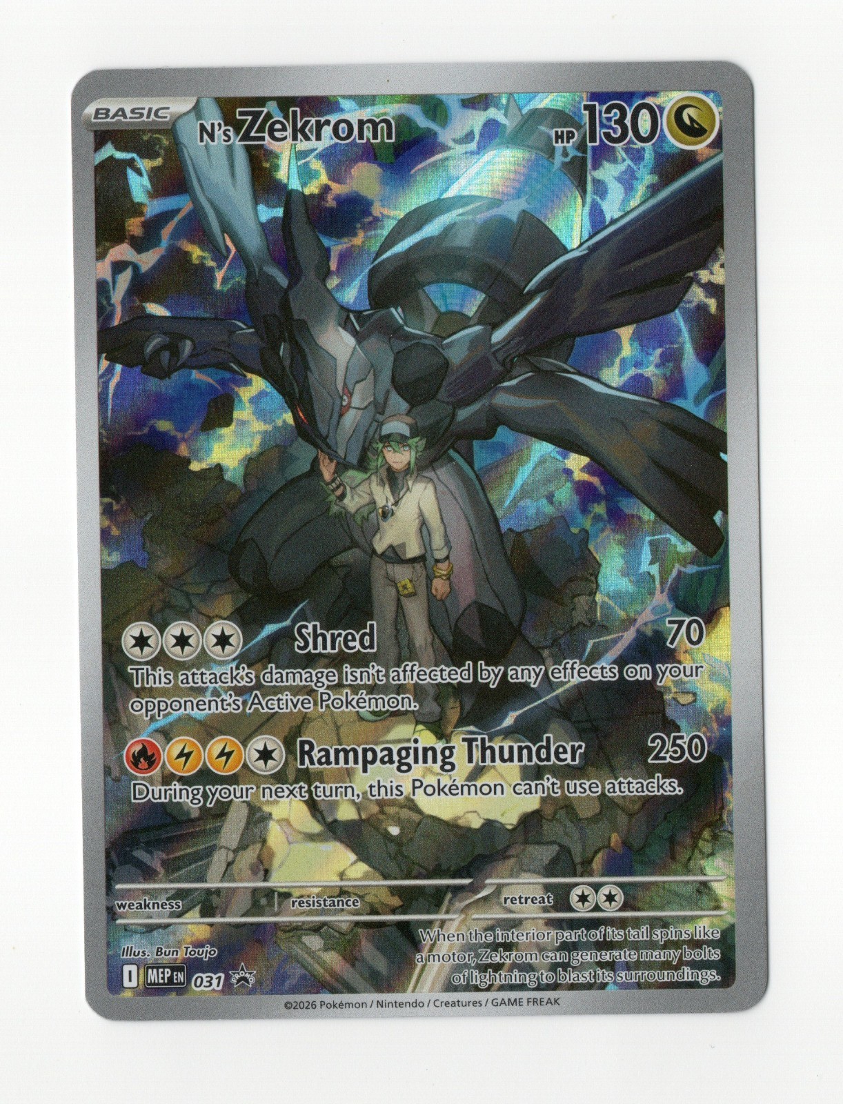 N’s Zekrom 031 Me: Mega Evolution Promo Holo